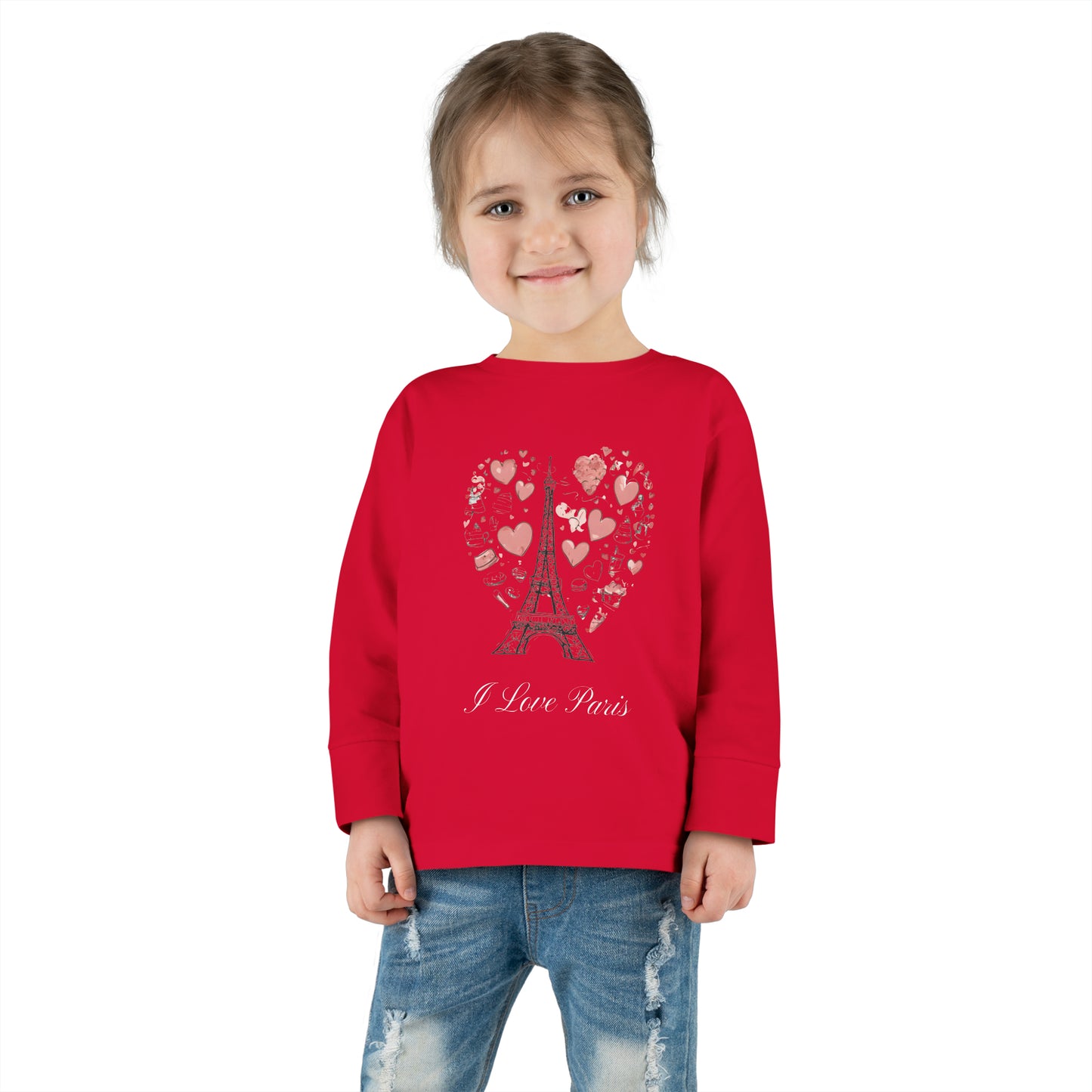 I Love Paris - Toddler Long Sleeve Tee