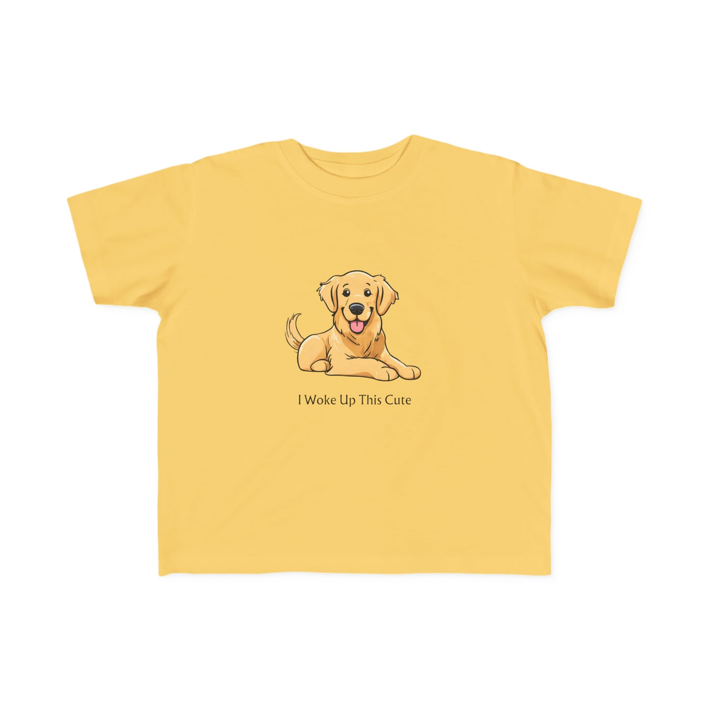 I Woke Up This Cute - Toddler's Fine Jersey Tee