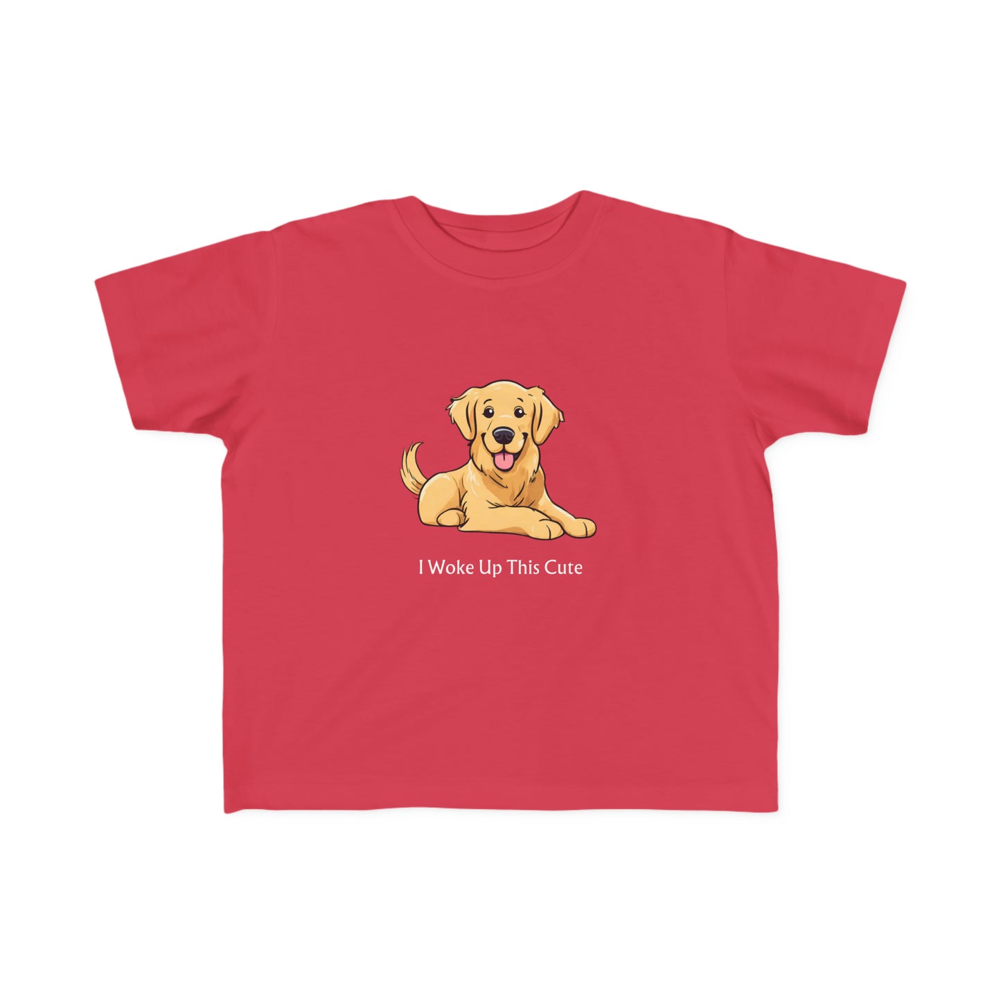 I Woke Up This Cute - Toddler's Fine Jersey Tee