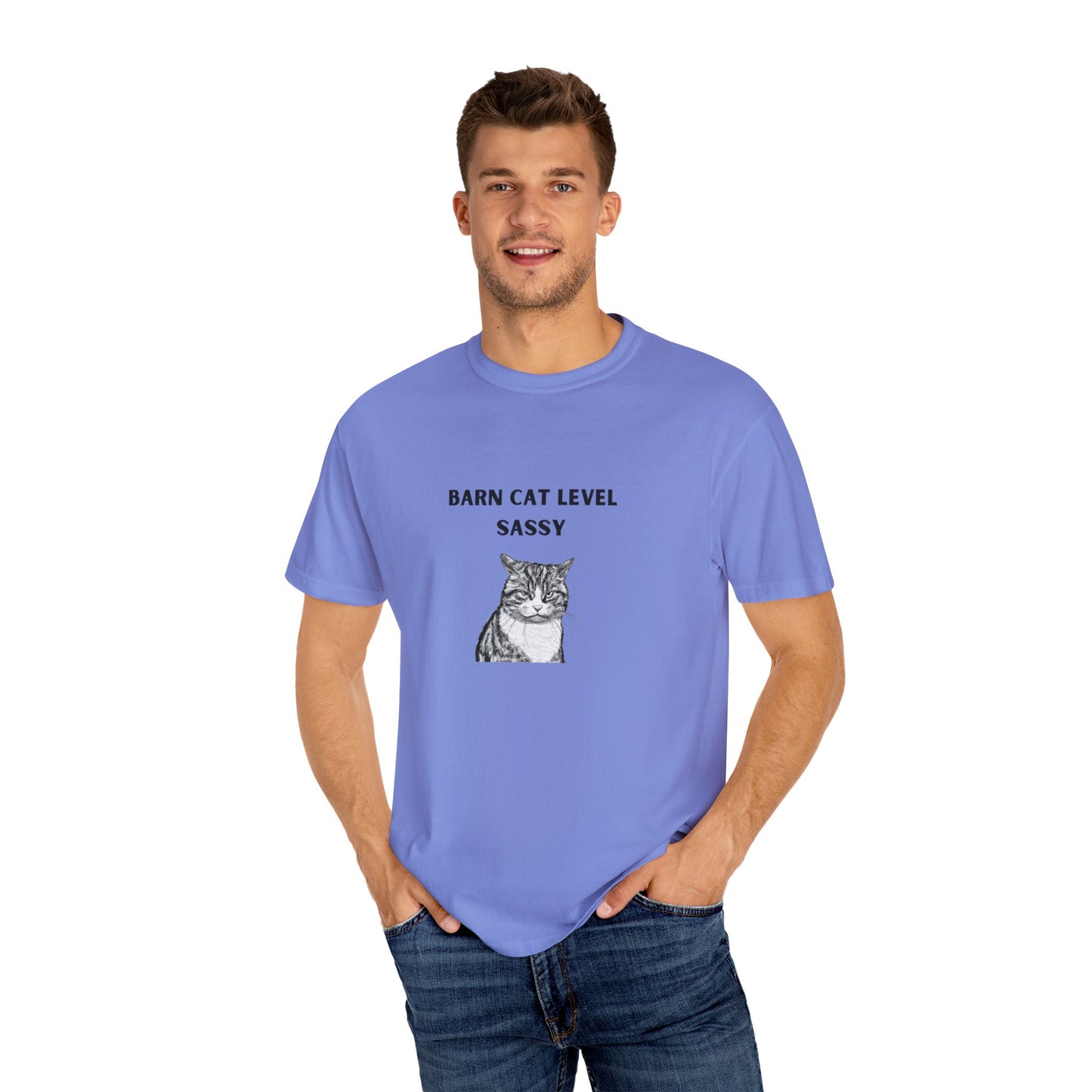 Barn Cat Level Sassy - Unisex Garment-Dyed T-shirt