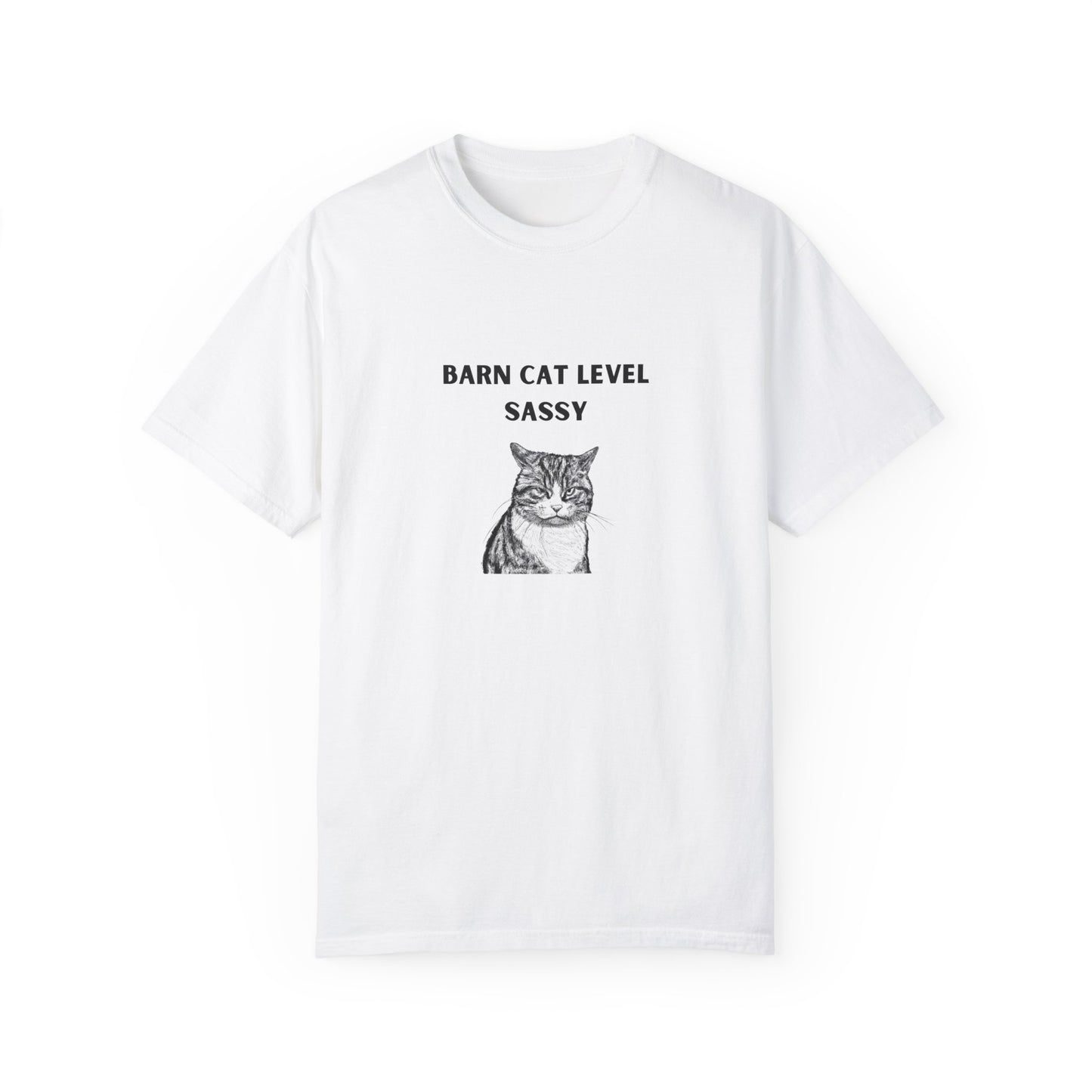Barn Cat Level Sassy - Unisex Garment-Dyed T-shirt