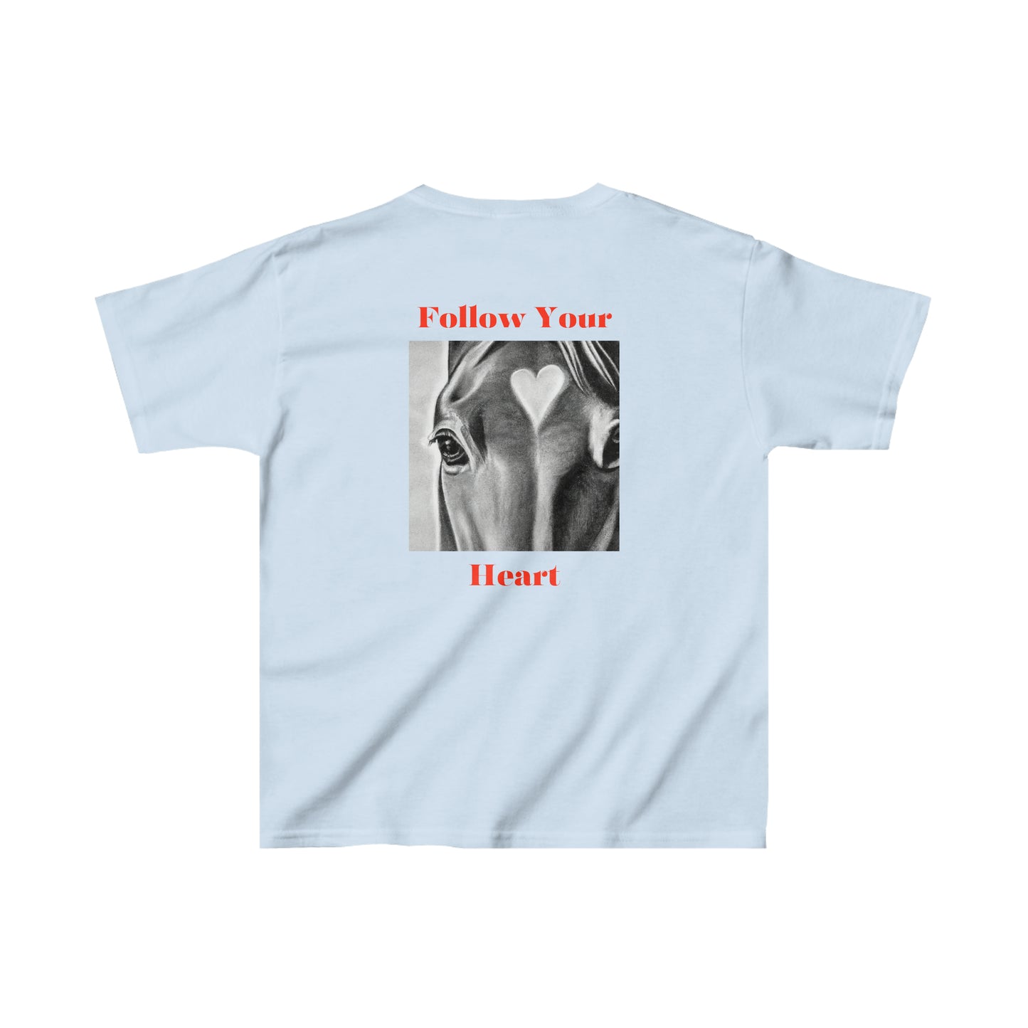 Follow Your Heart (Design on Back) - Kids Heavy Cotton™ Tee