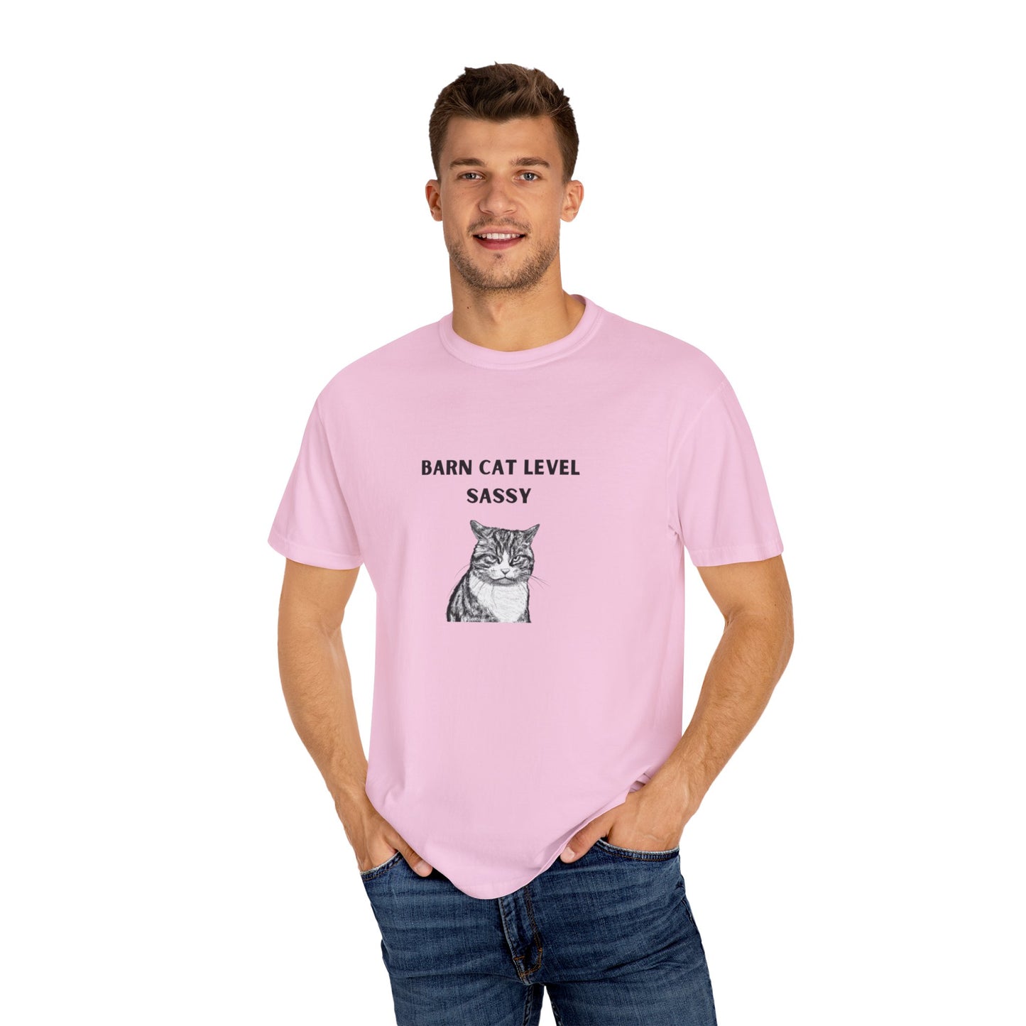 Barn Cat Level Sassy - Unisex Garment-Dyed T-shirt