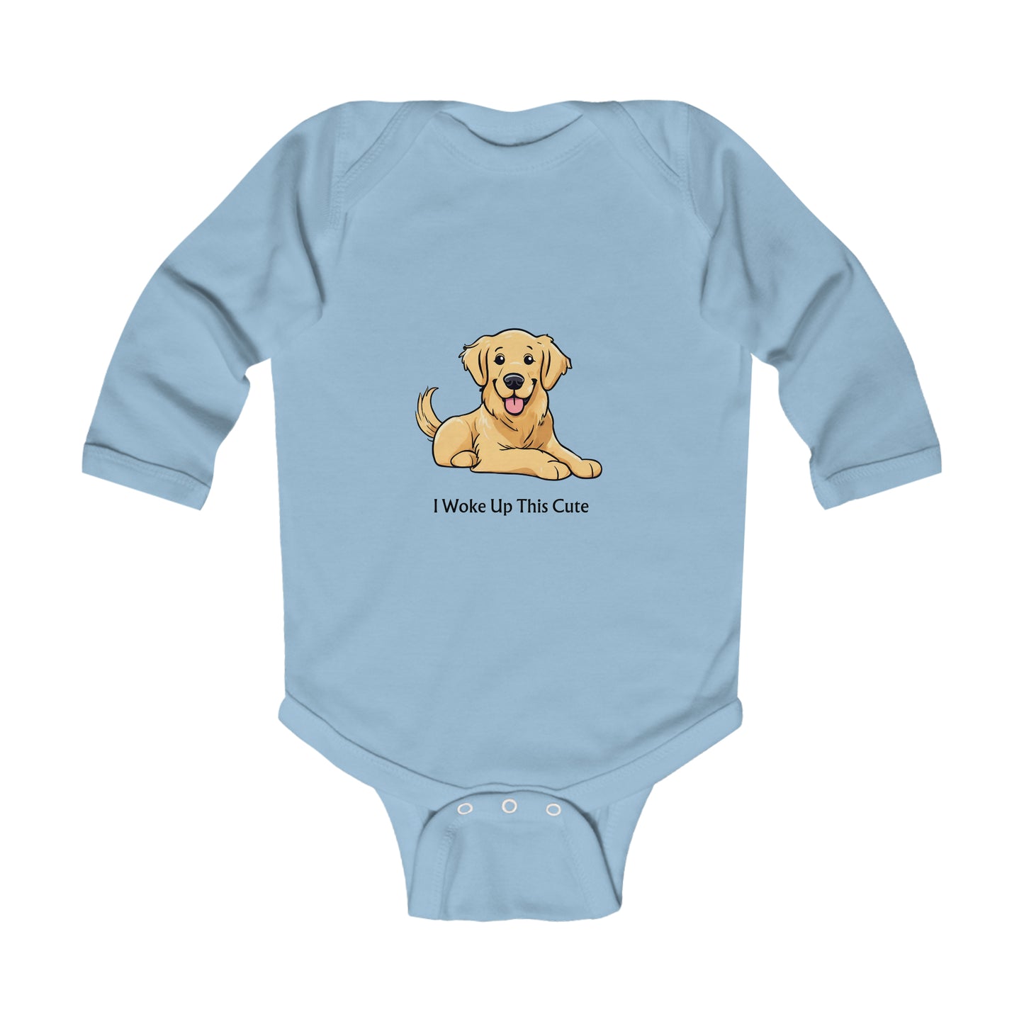 I Woke Up This Cute - Infant Long Sleeve Bodysuit