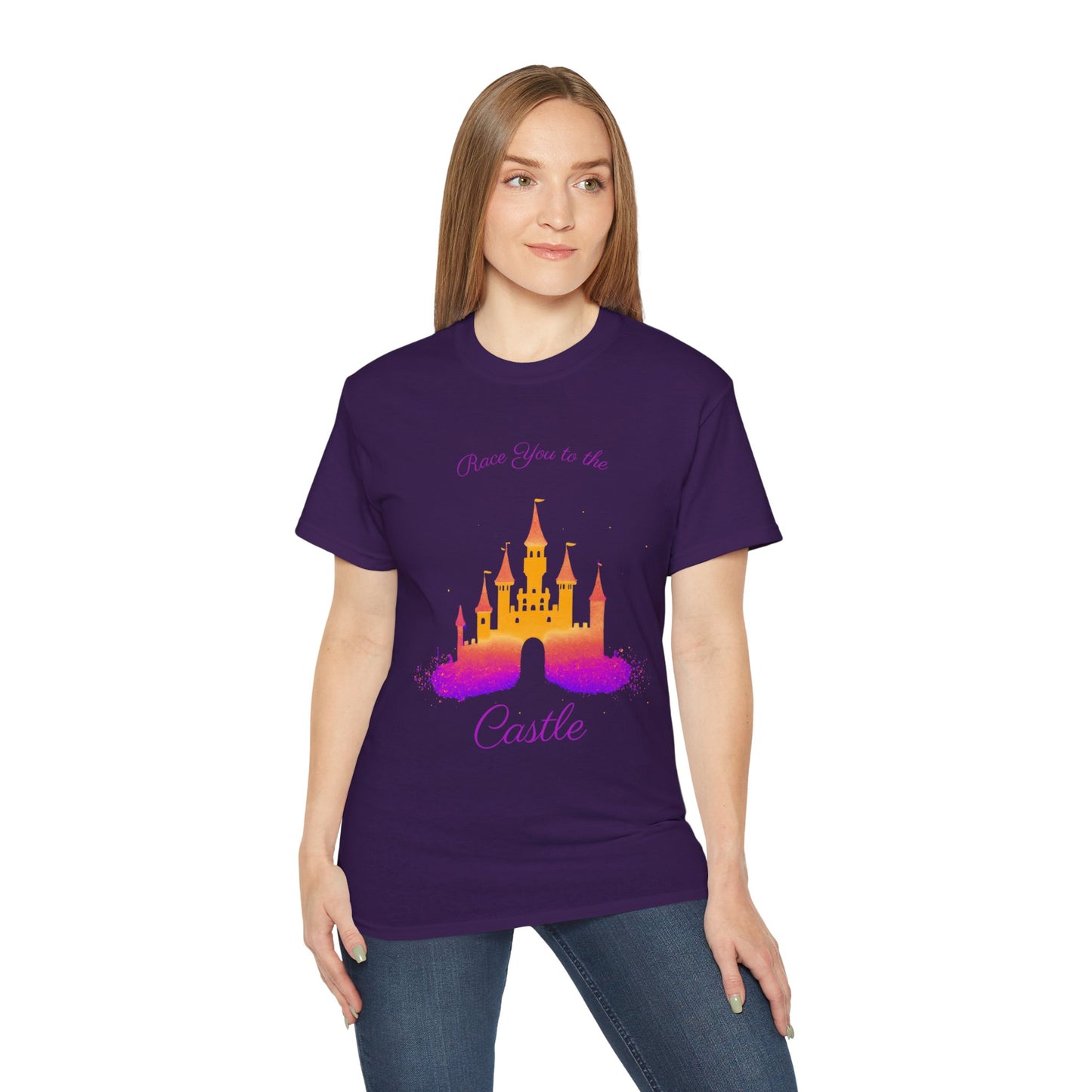 Race You to the Castle (Sunrise) - Unisex Ultra Cotton Tee