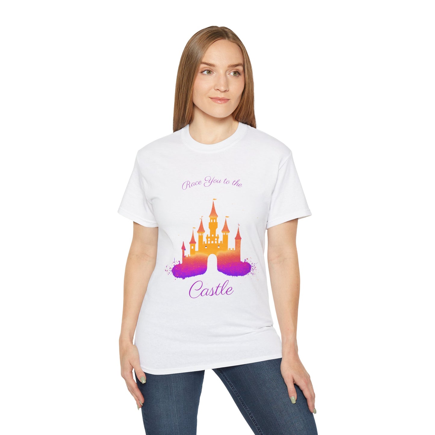 Race You to the Castle (Sunrise) - Unisex Ultra Cotton Tee