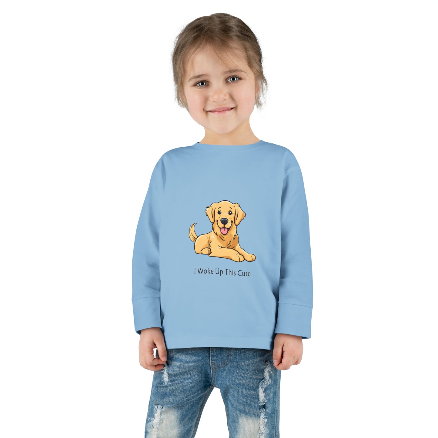 I Woke Up This Cute - Toddler Long Sleeve Tee