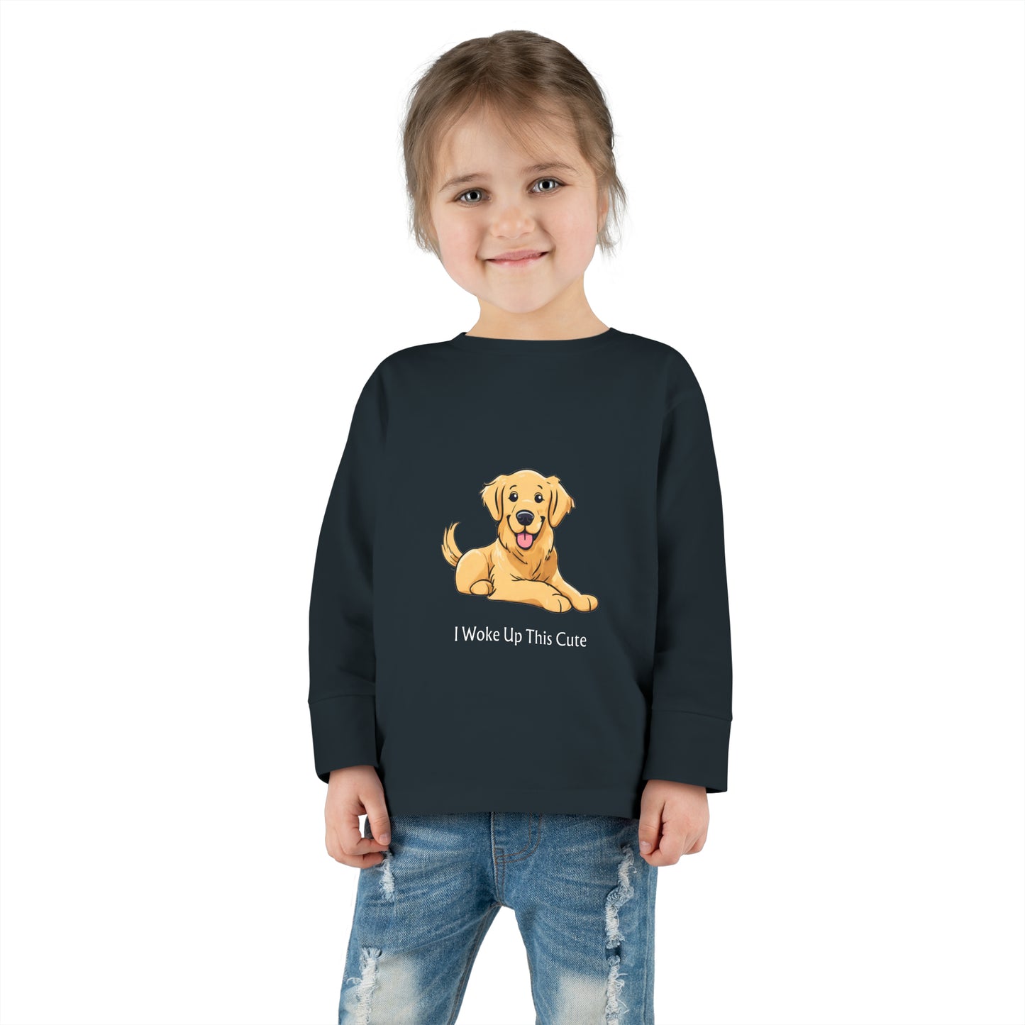 I Woke Up This Cute - Toddler Long Sleeve Tee