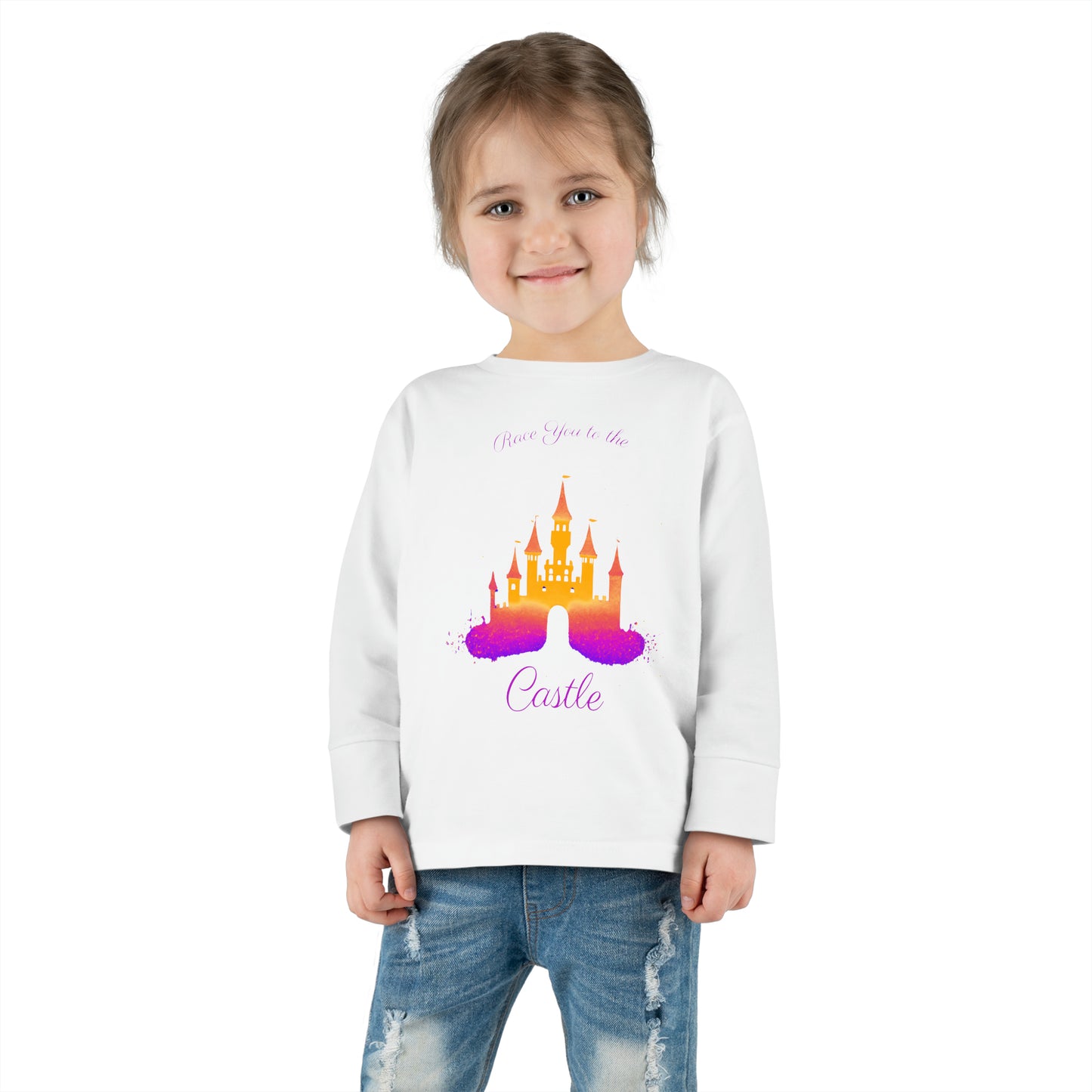 Race You to the Castle (Sunrise) - Toddler Long Sleeve Tee