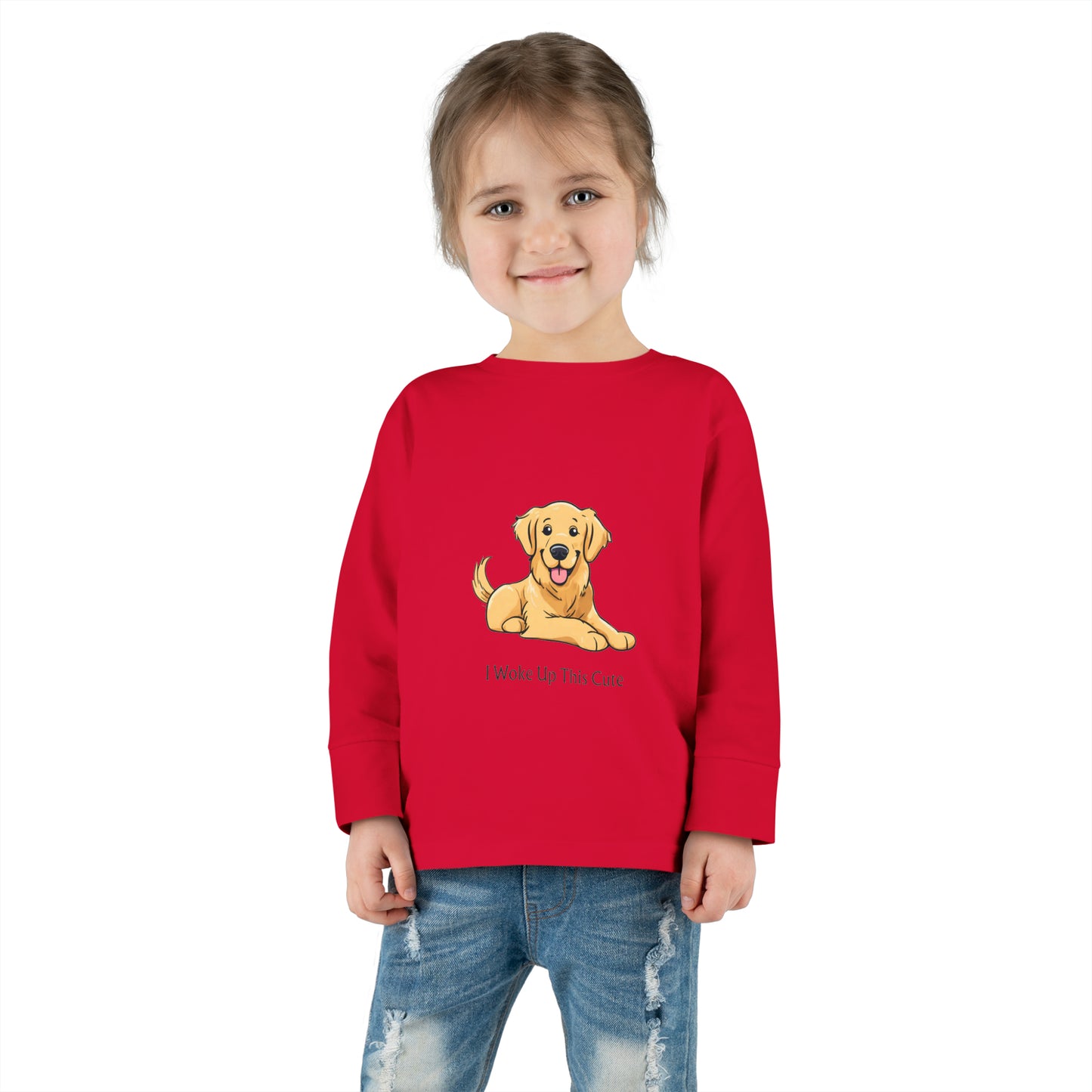 I Woke Up This Cute - Toddler Long Sleeve Tee