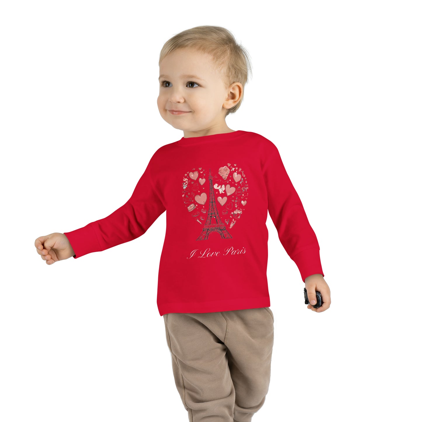 I Love Paris - Toddler Long Sleeve Tee