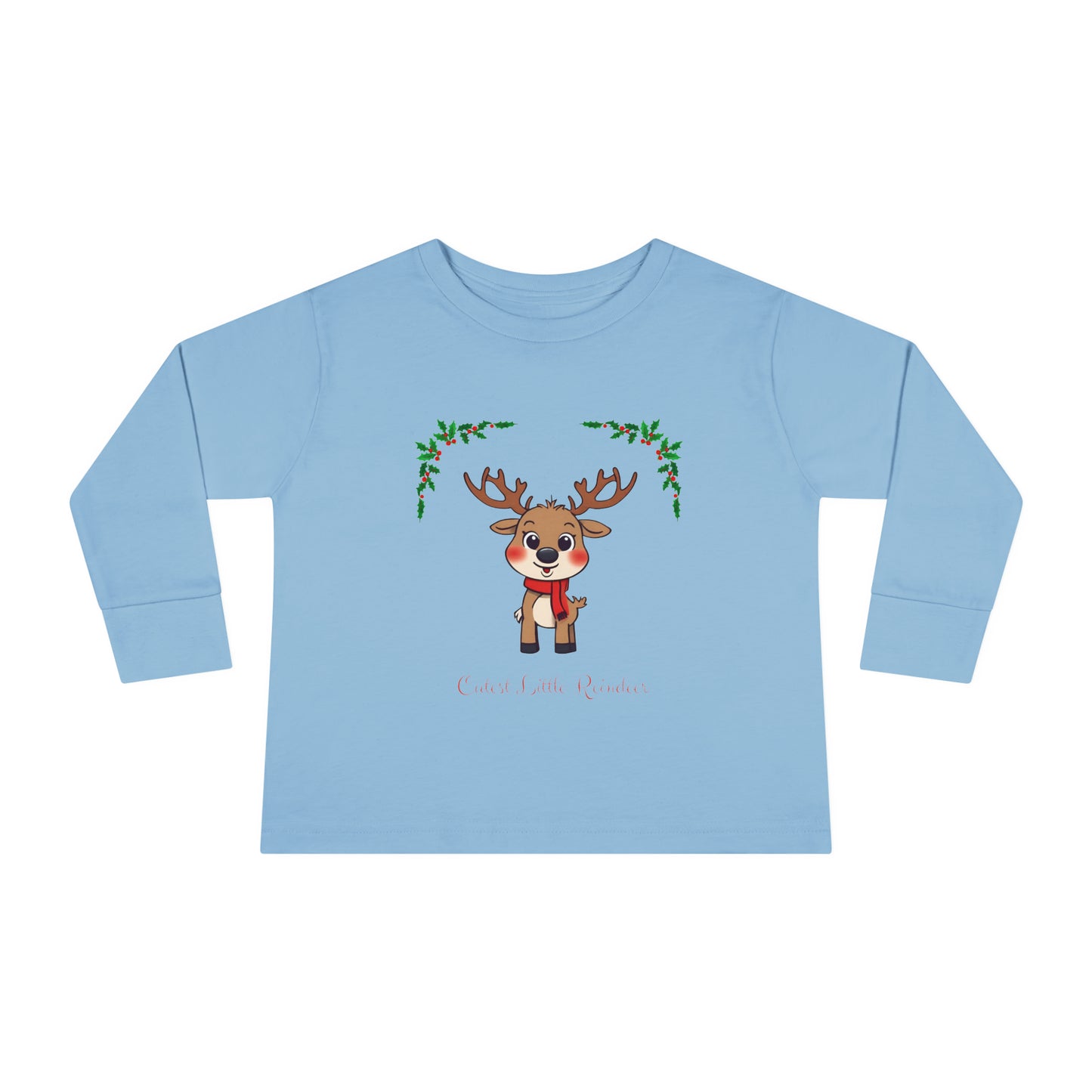 Cutest Little Reindeer - Toddler Long Sleeve Tee