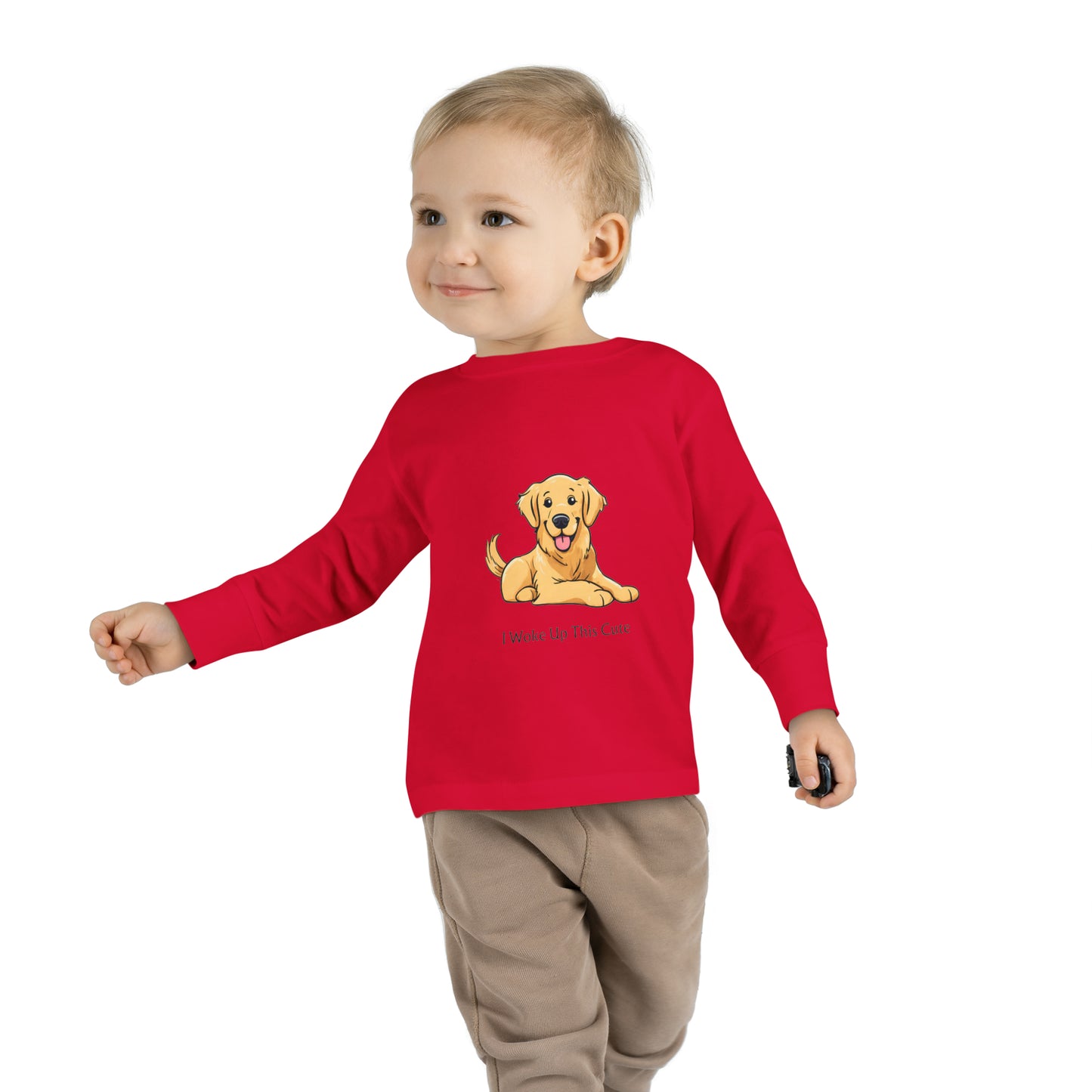 I Woke Up This Cute - Toddler Long Sleeve Tee