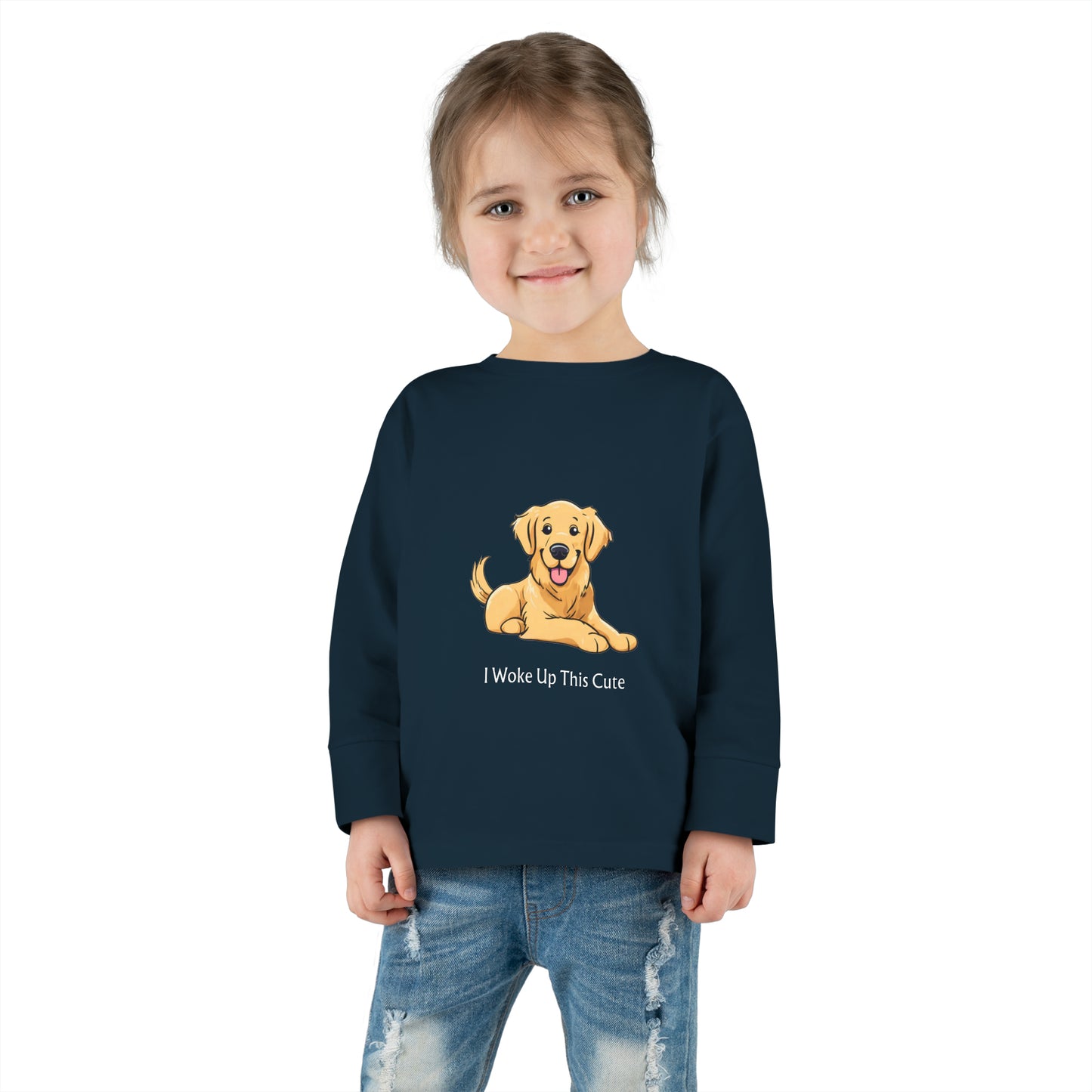 I Woke Up This Cute - Toddler Long Sleeve Tee