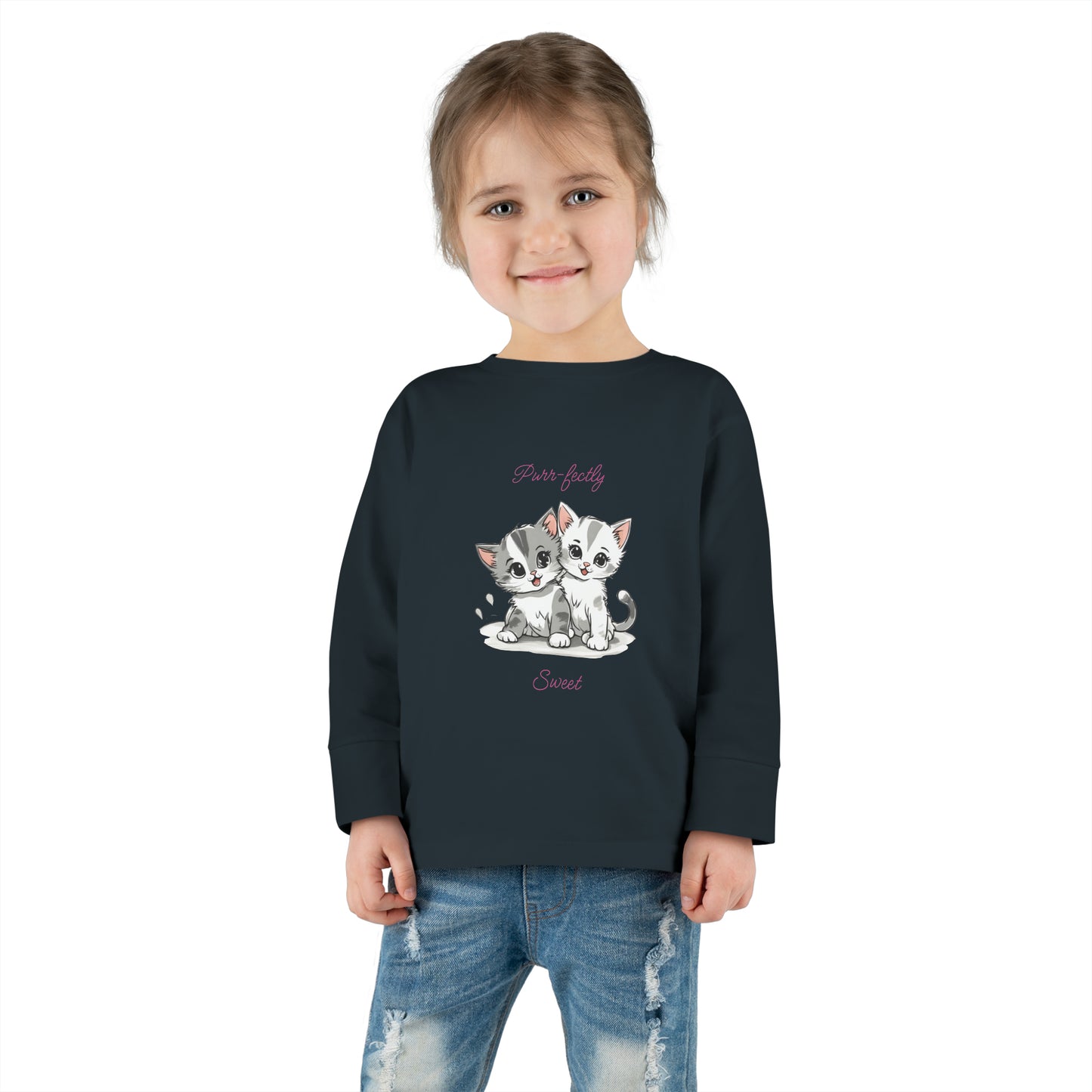 Purr-fectly Sweet - Toddler Long Sleeve Tee