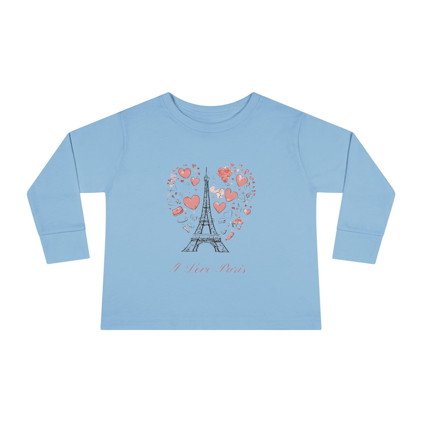 I Love Paris - Toddler Long Sleeve Tee