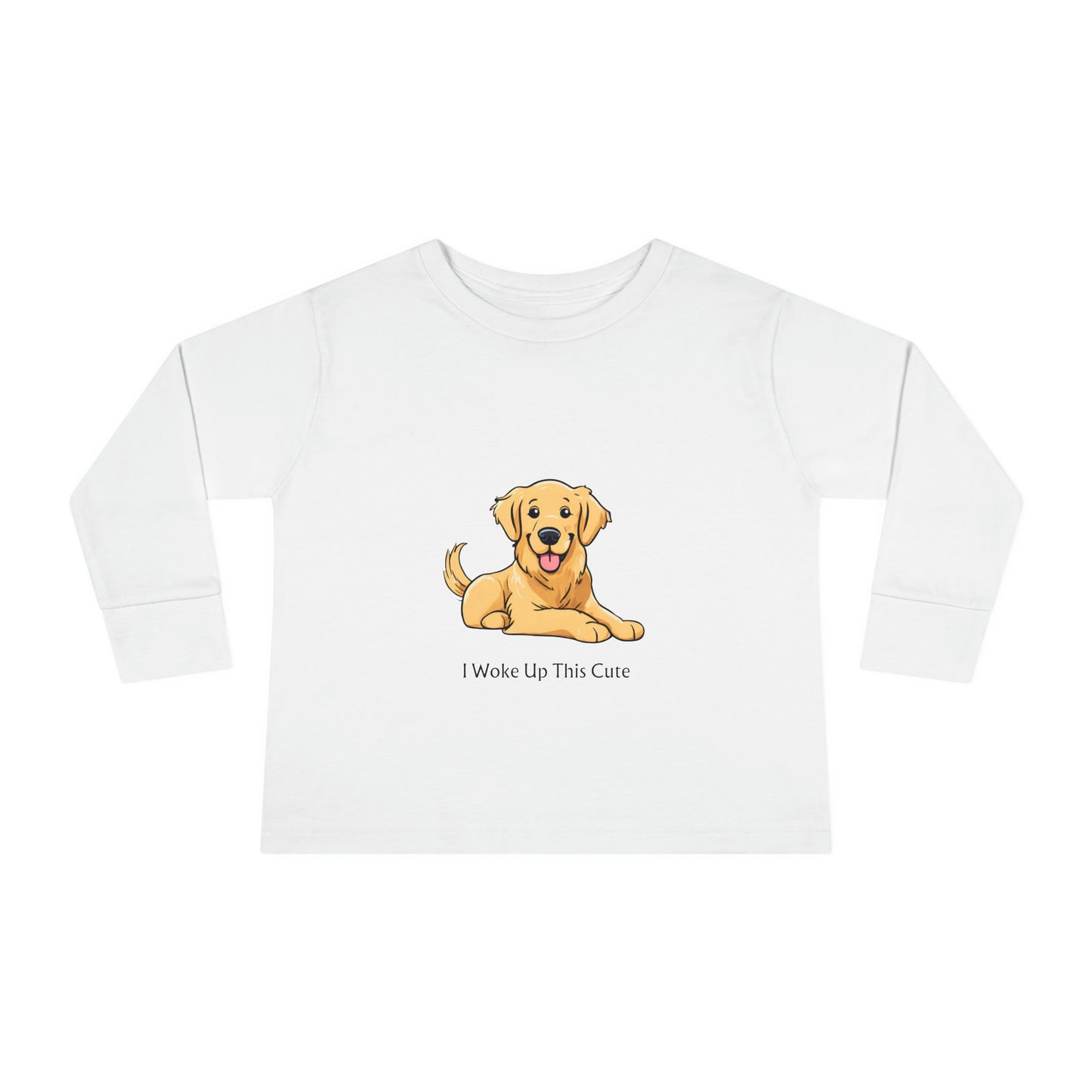 I Woke Up This Cute - Toddler Long Sleeve Tee
