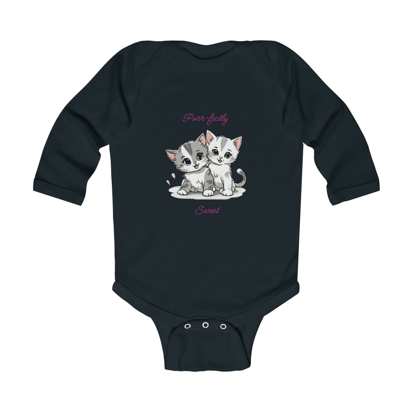 Purr-fectly Sweet - Infant Long Sleeve Bodysuit