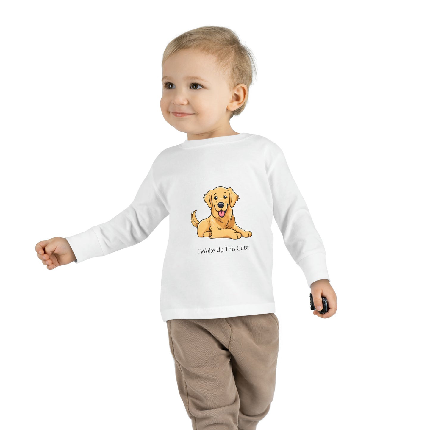 I Woke Up This Cute - Toddler Long Sleeve Tee