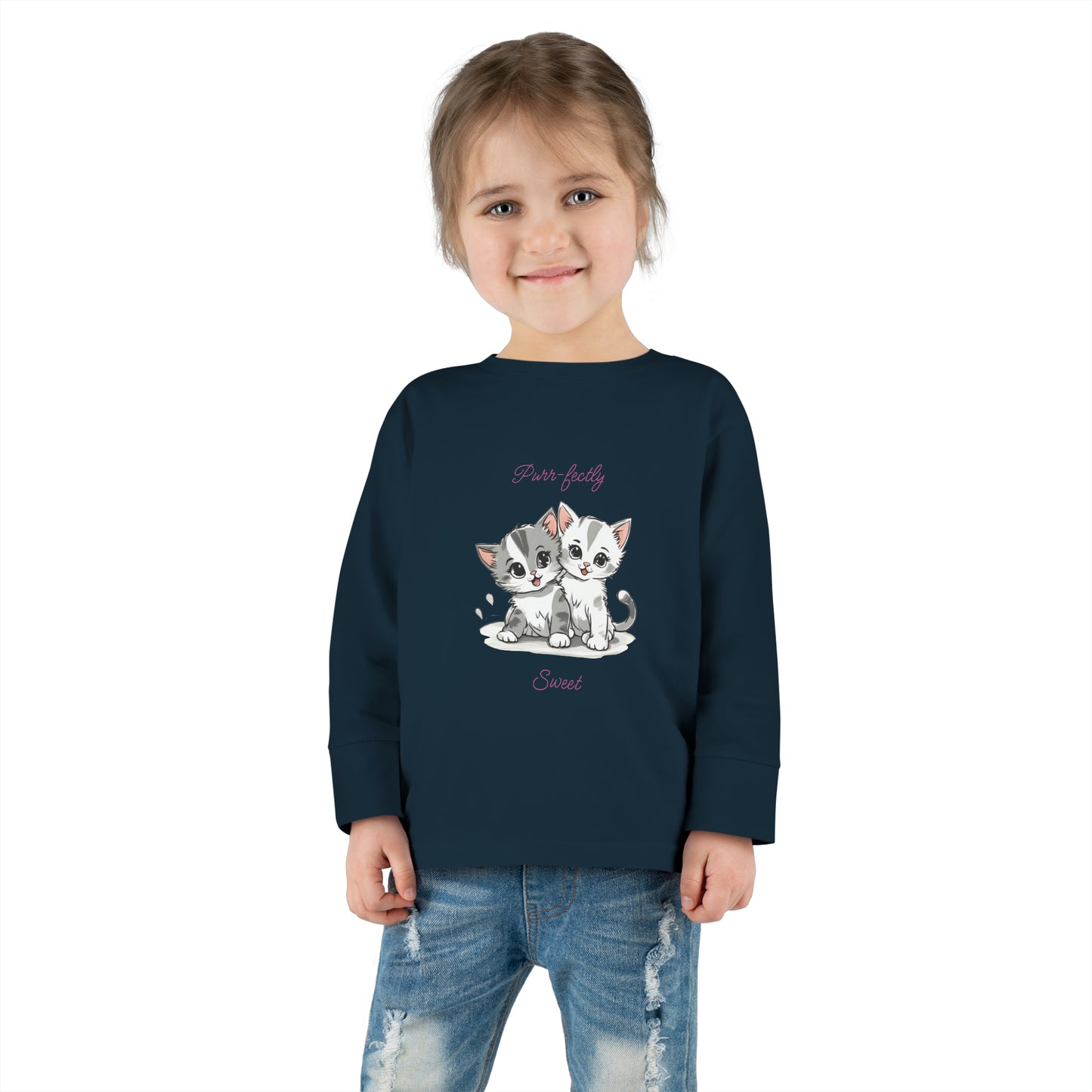 Purr-fectly Sweet - Toddler Long Sleeve Tee