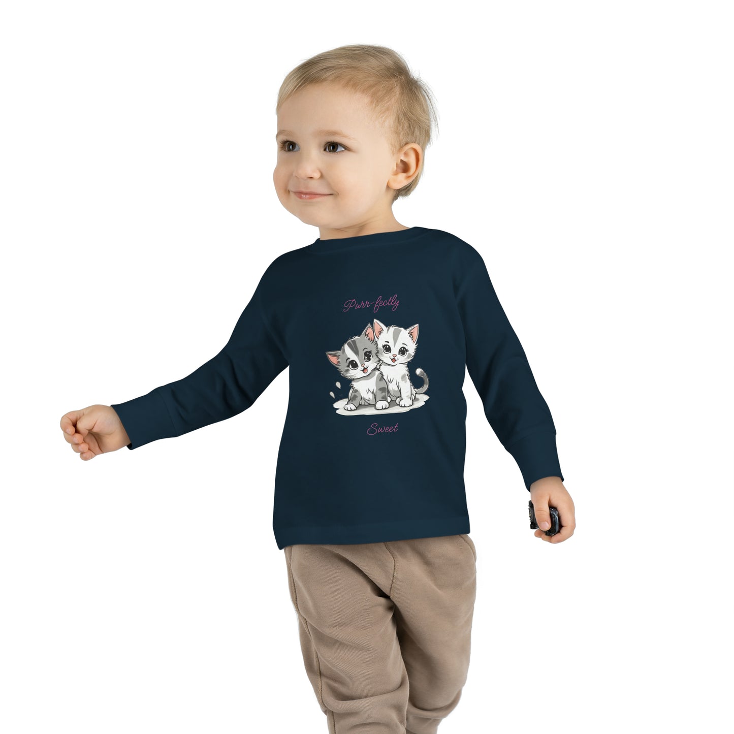 Purr-fectly Sweet - Toddler Long Sleeve Tee