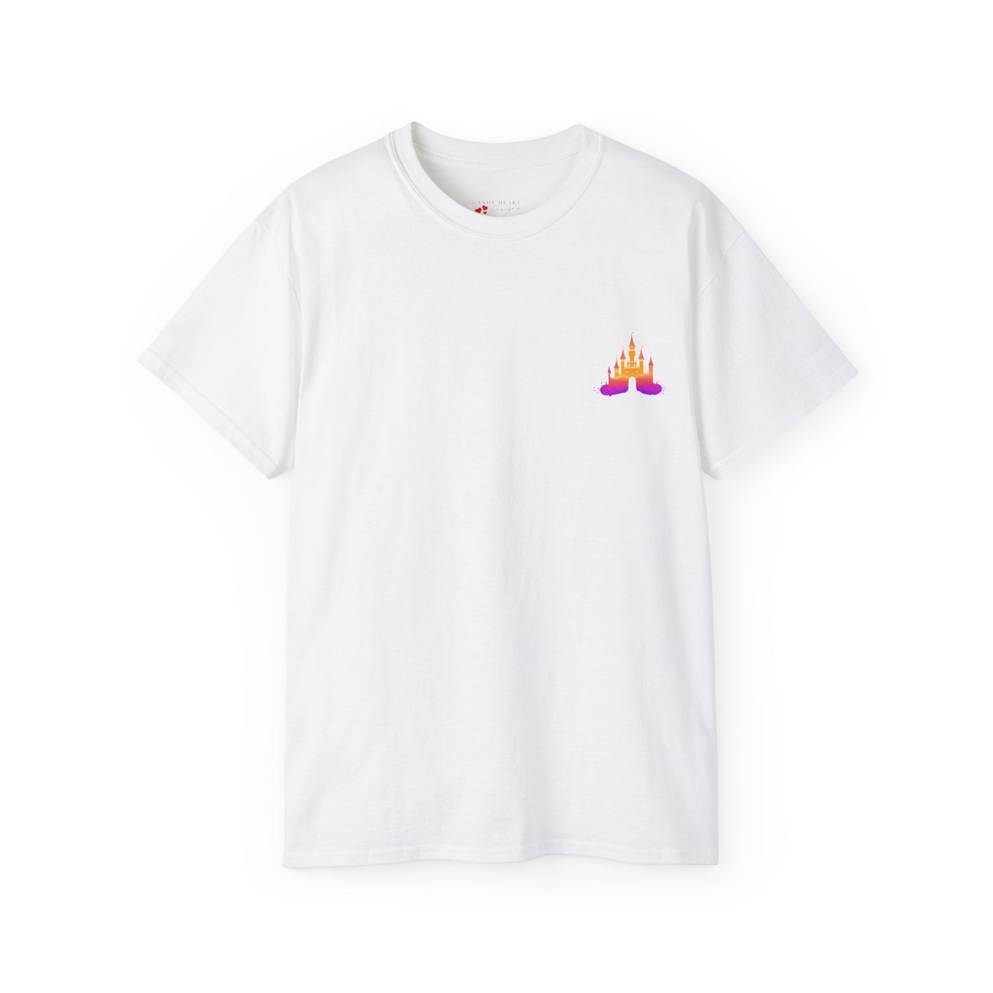 Race You to the Castle (Design on Back) - Unisex Ultra Cotton Tee