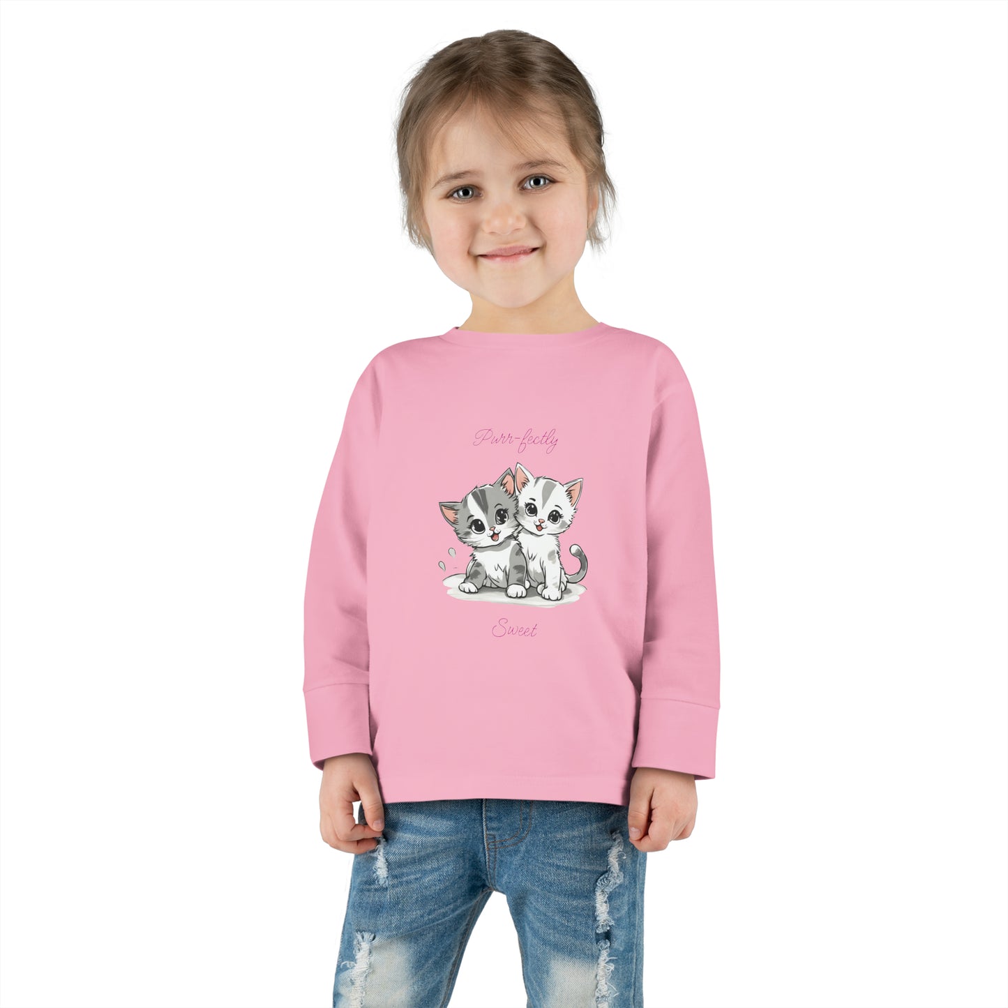 Purr-fectly Sweet - Toddler Long Sleeve Tee