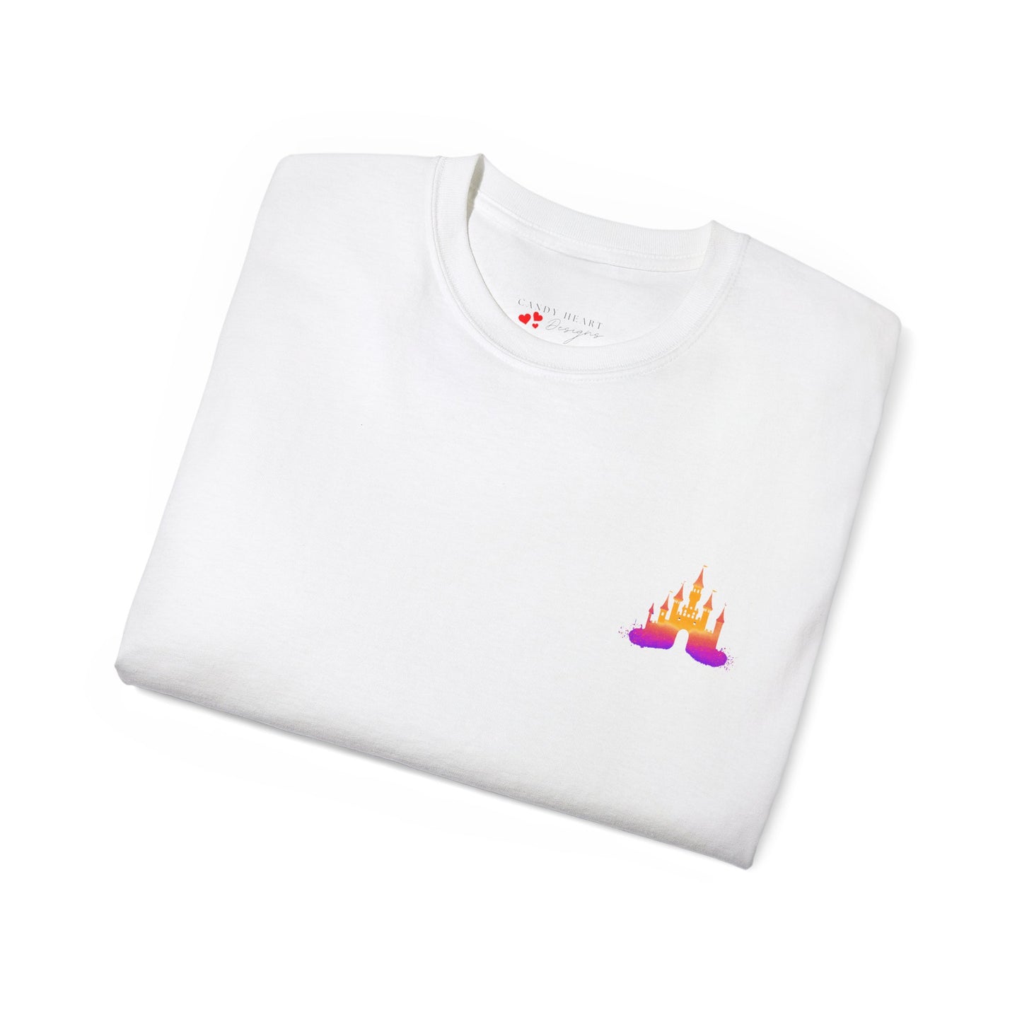 Race You to the Castle (Design on Back) - Unisex Ultra Cotton Tee