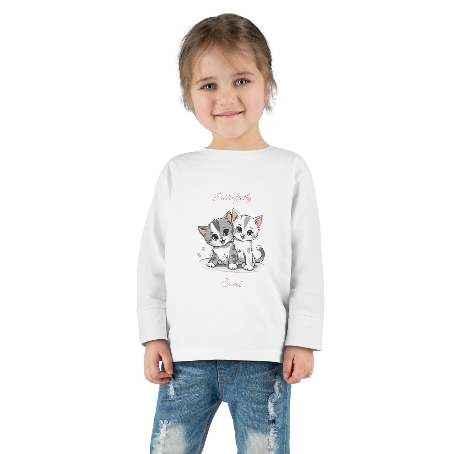 Purr-fectly Sweet - Toddler Long Sleeve Tee