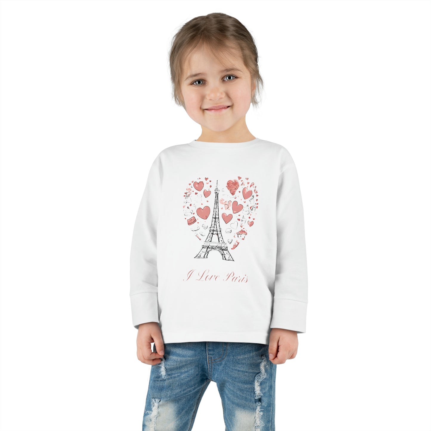 I Love Paris - Toddler Long Sleeve Tee