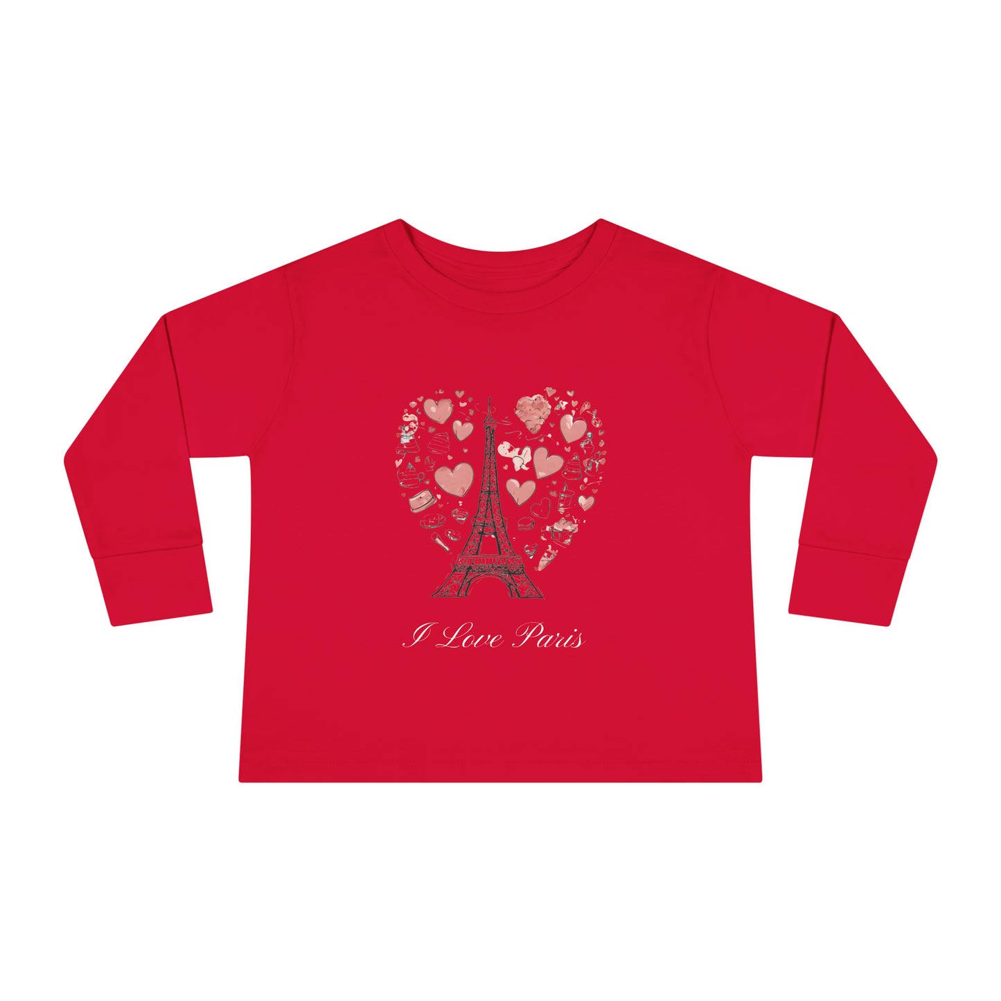 I Love Paris - Toddler Long Sleeve Tee
