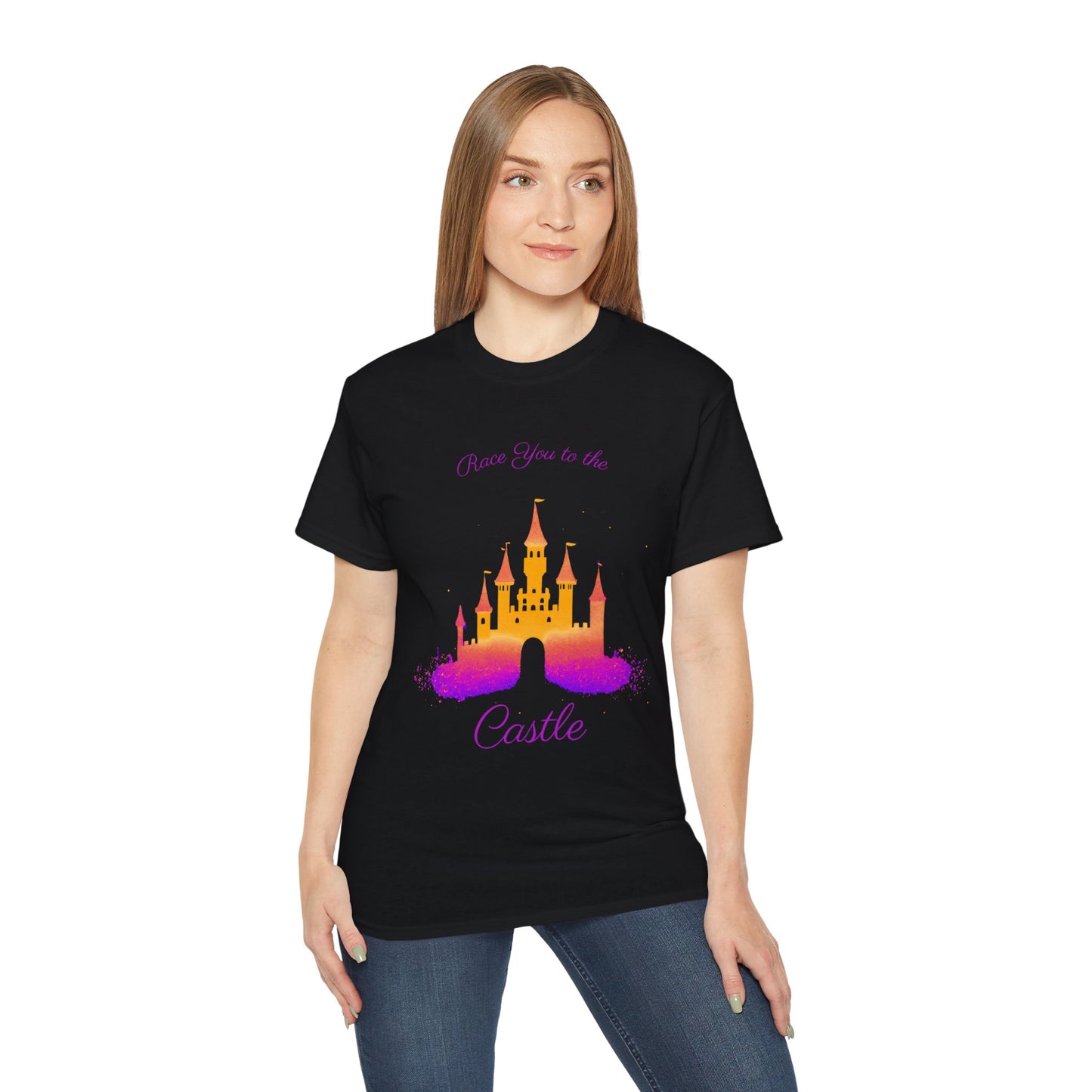 Race You to the Castle (Sunrise) - Unisex Ultra Cotton Tee