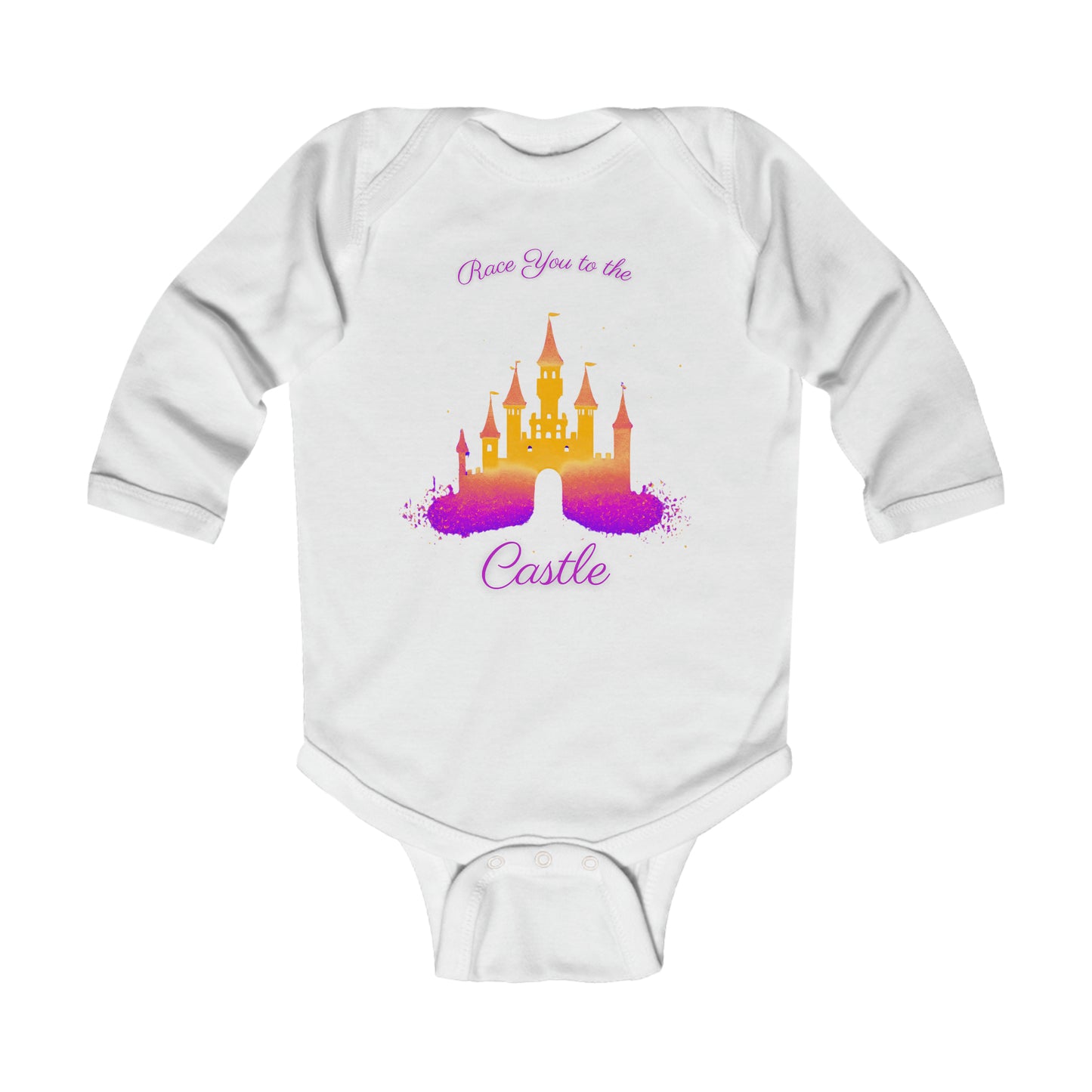 Race You to the Castle (Sunrise) - Infant Long Sleeve Bodysuit