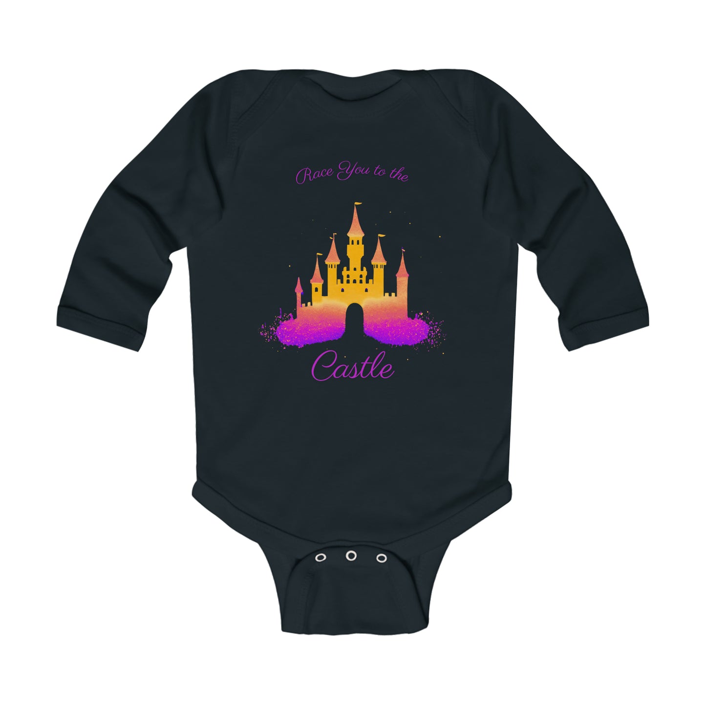 Race You to the Castle (Sunrise) - Infant Long Sleeve Bodysuit