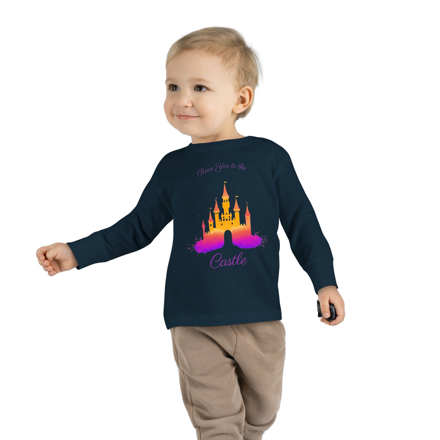 Race You to the Castle (Sunrise) - Toddler Long Sleeve Tee