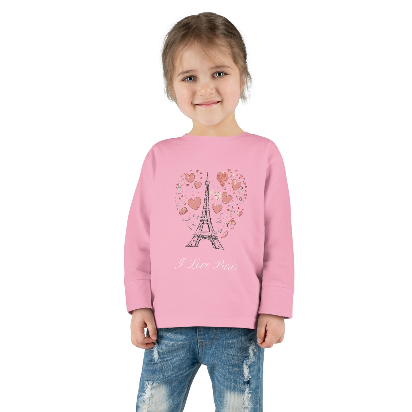 I Love Paris - Toddler Long Sleeve Tee