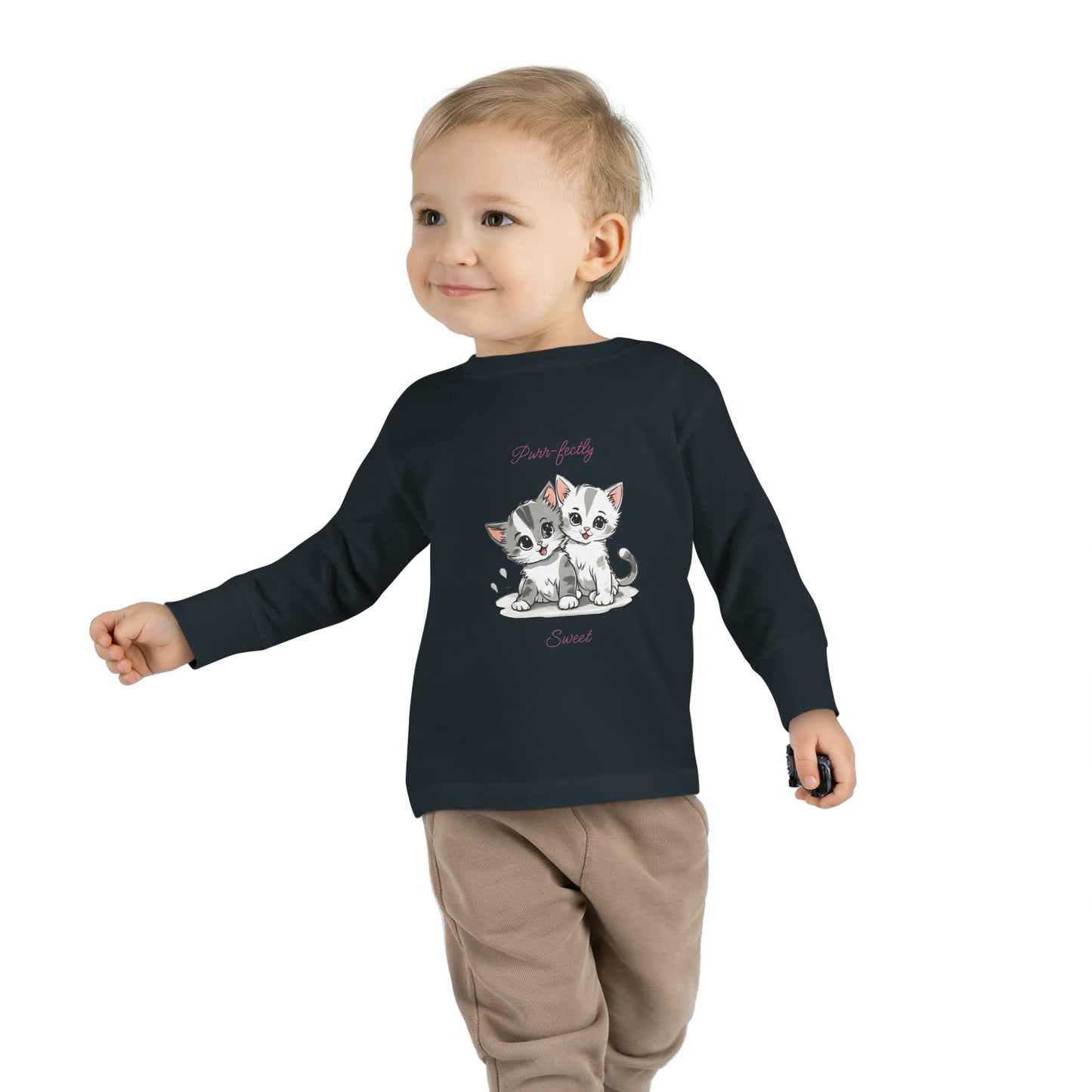 Purr-fectly Sweet - Toddler Long Sleeve Tee