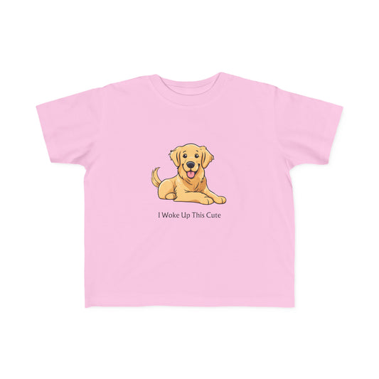 I Woke Up This Cute - Toddler's Fine Jersey Tee