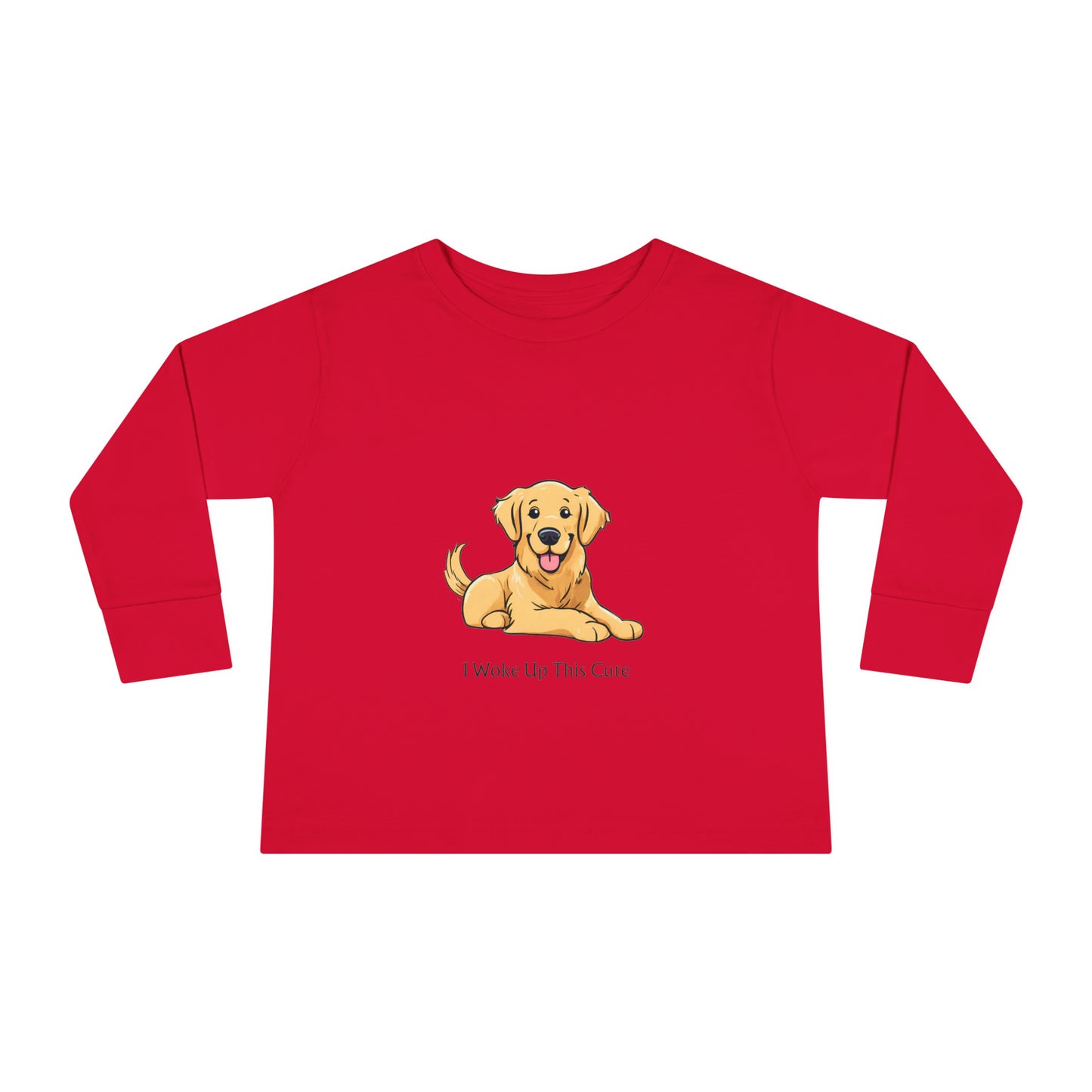 I Woke Up This Cute - Toddler Long Sleeve Tee