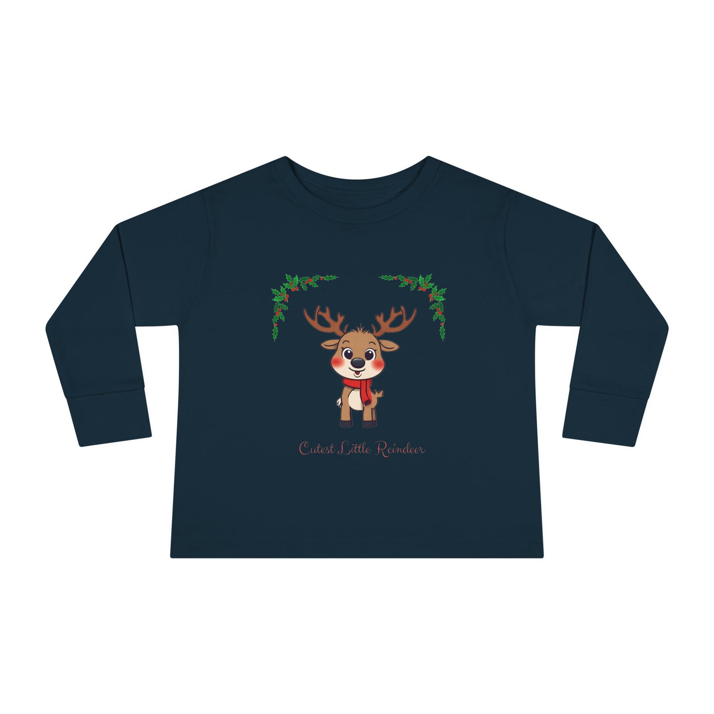 Cutest Little Reindeer - Toddler Long Sleeve Tee