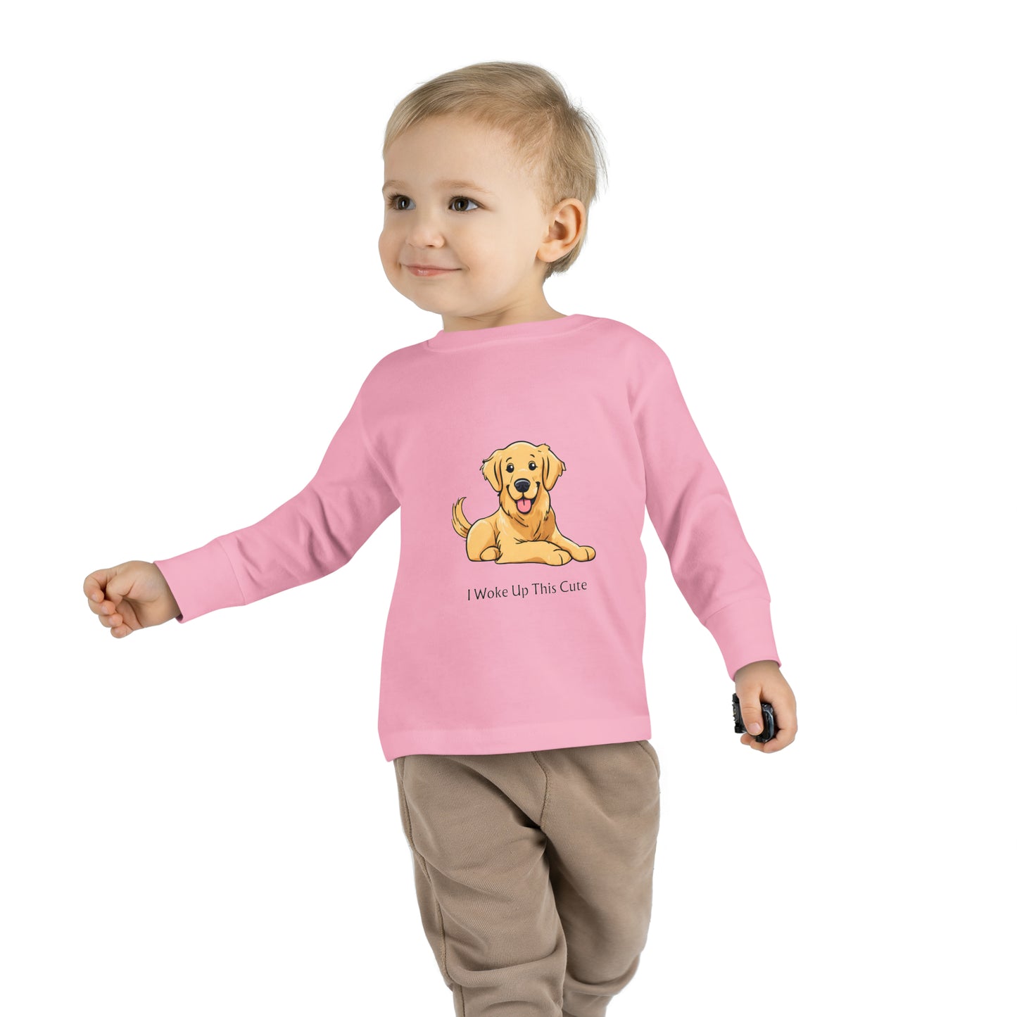 I Woke Up This Cute - Toddler Long Sleeve Tee