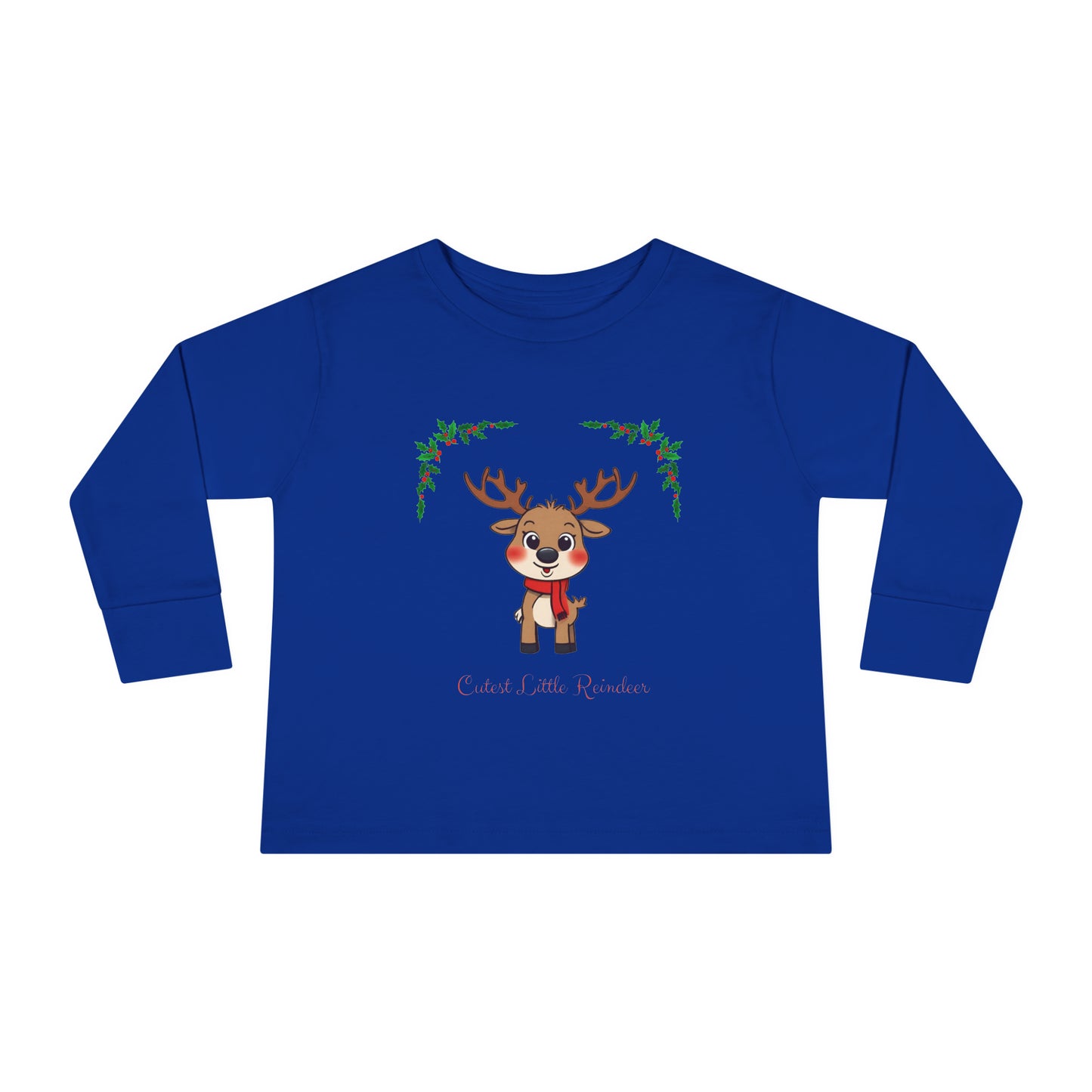 Cutest Little Reindeer - Toddler Long Sleeve Tee