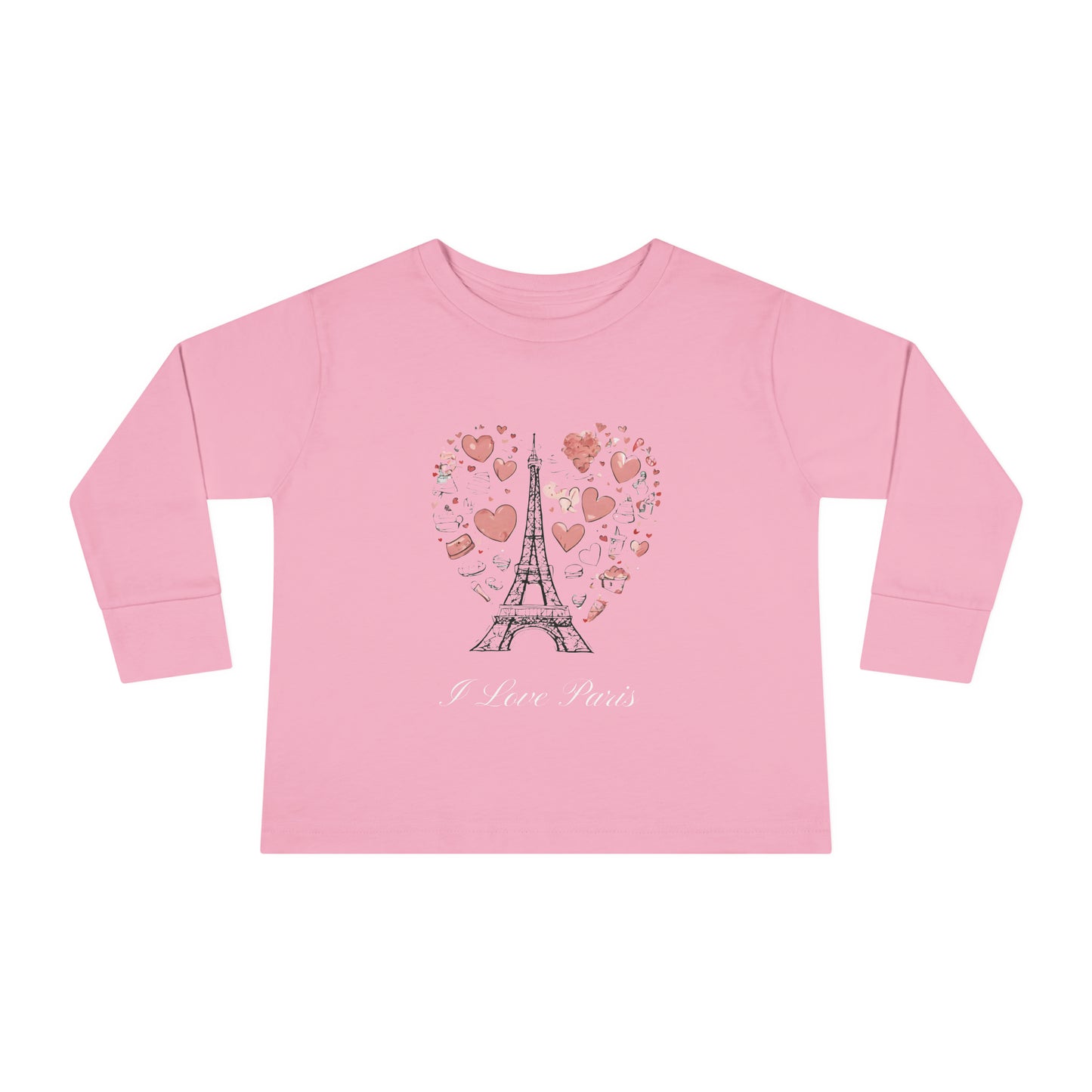 I Love Paris - Toddler Long Sleeve Tee