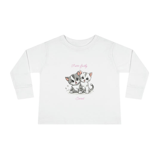 Purr-fectly Sweet - Toddler Long Sleeve Tee