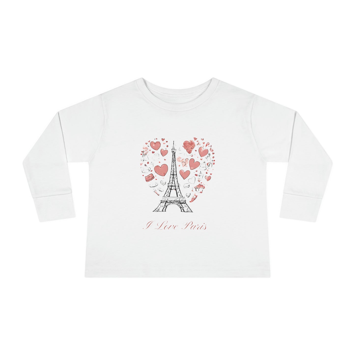I Love Paris - Toddler Long Sleeve Tee