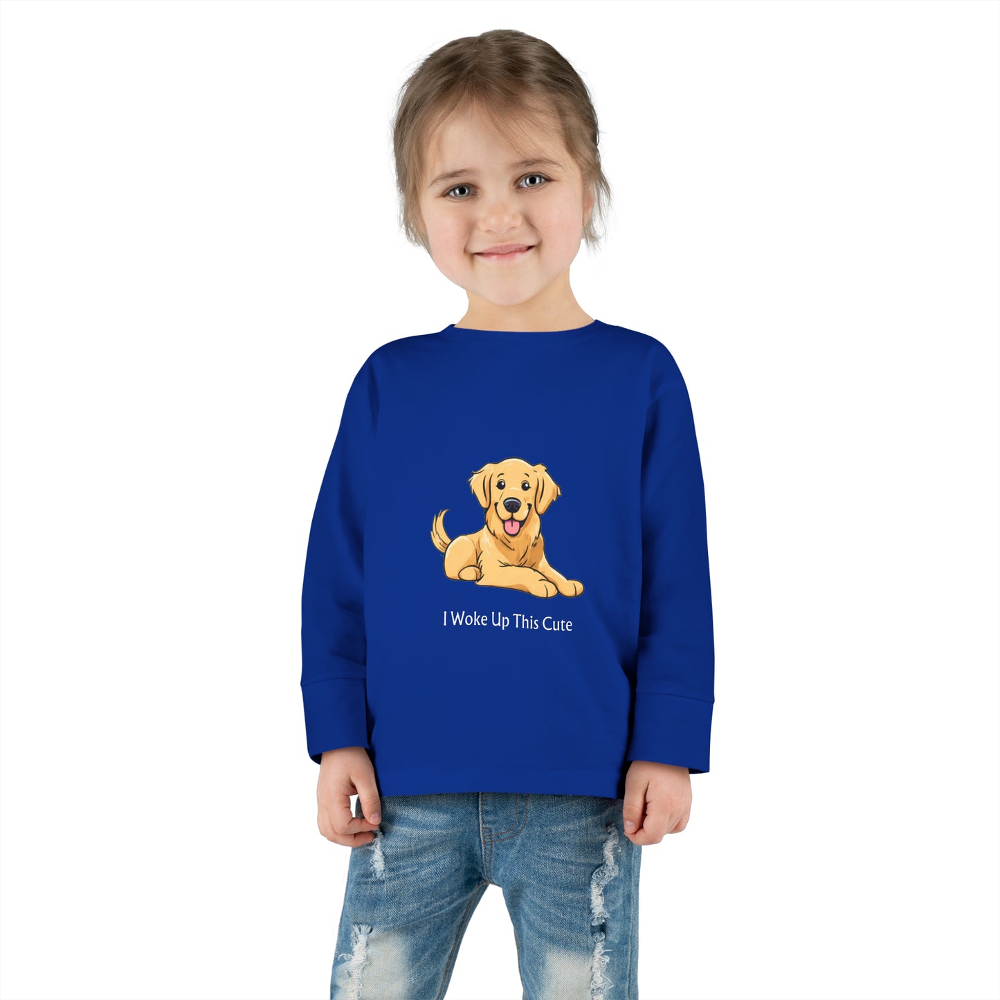 I Woke Up This Cute - Toddler Long Sleeve Tee