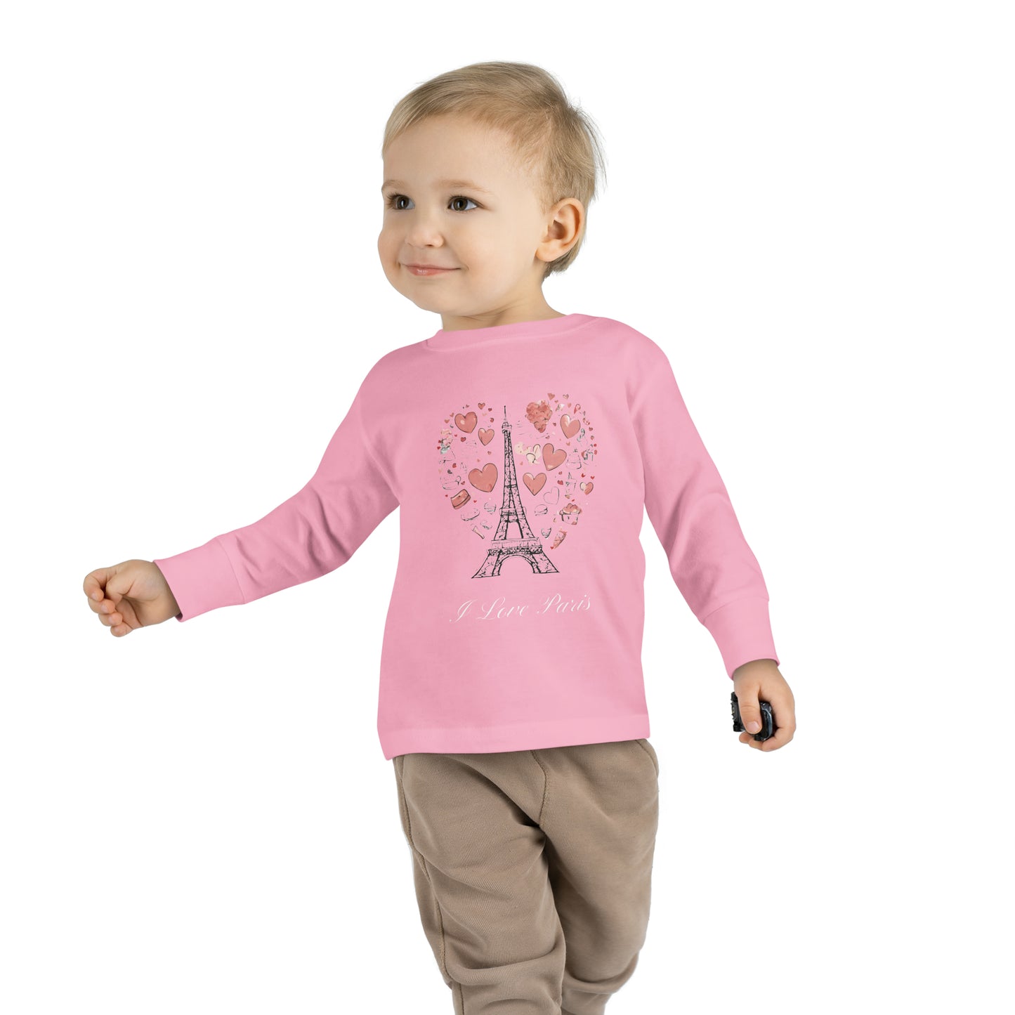 I Love Paris - Toddler Long Sleeve Tee