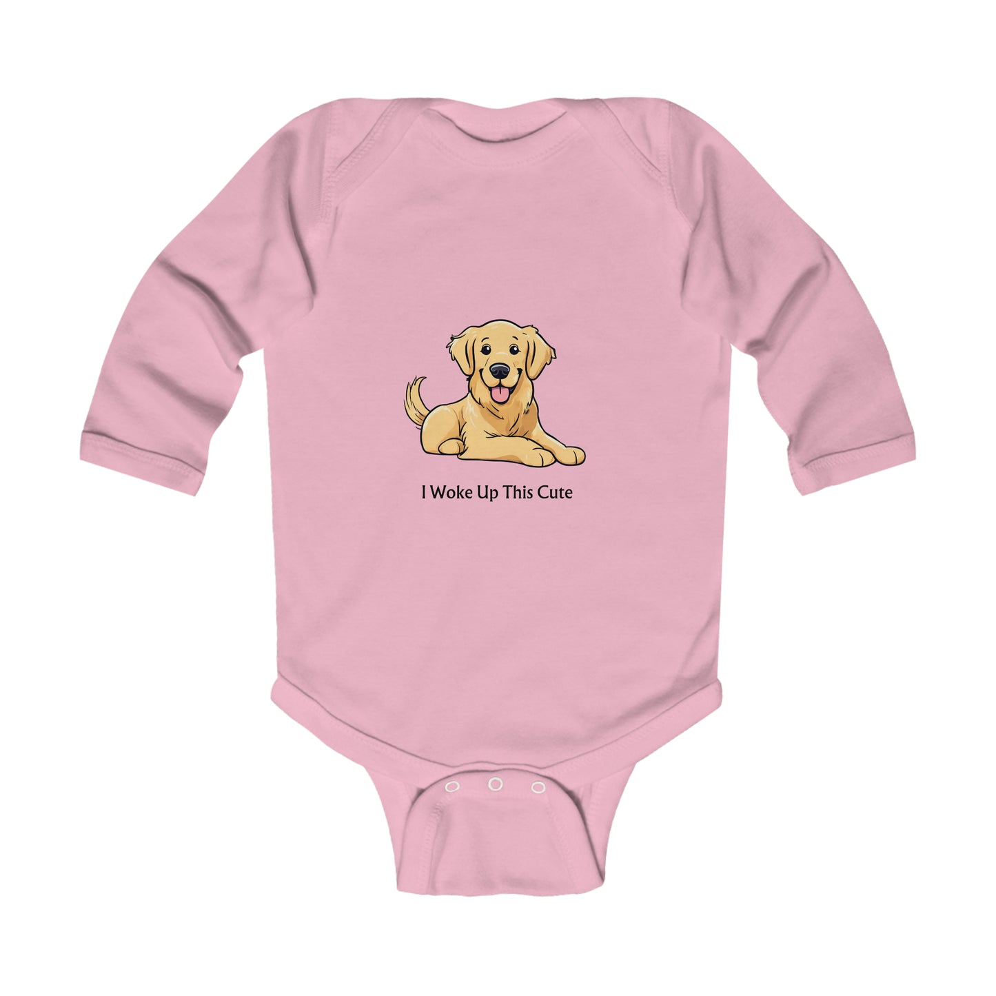 I Woke Up This Cute - Infant Long Sleeve Bodysuit