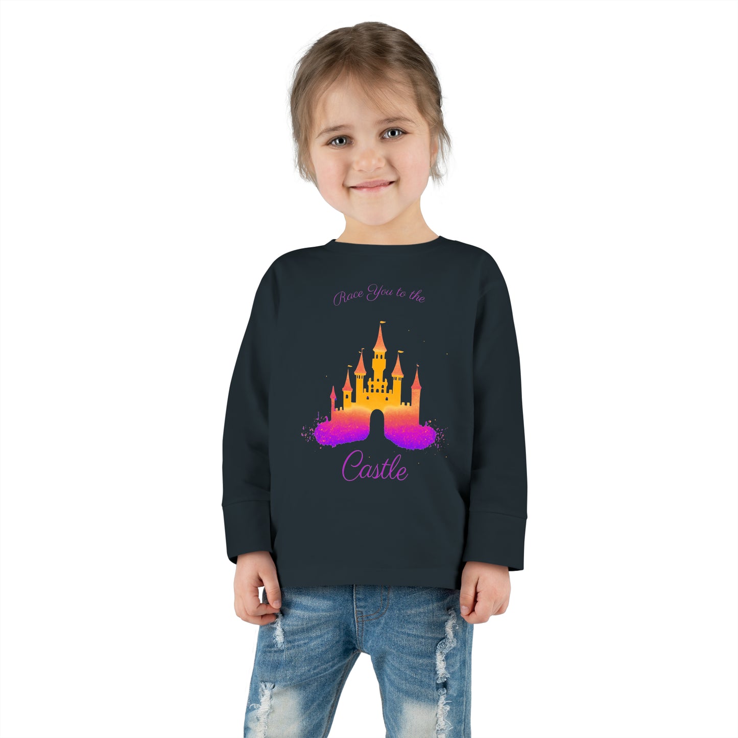 Race You to the Castle (Sunrise) - Toddler Long Sleeve Tee