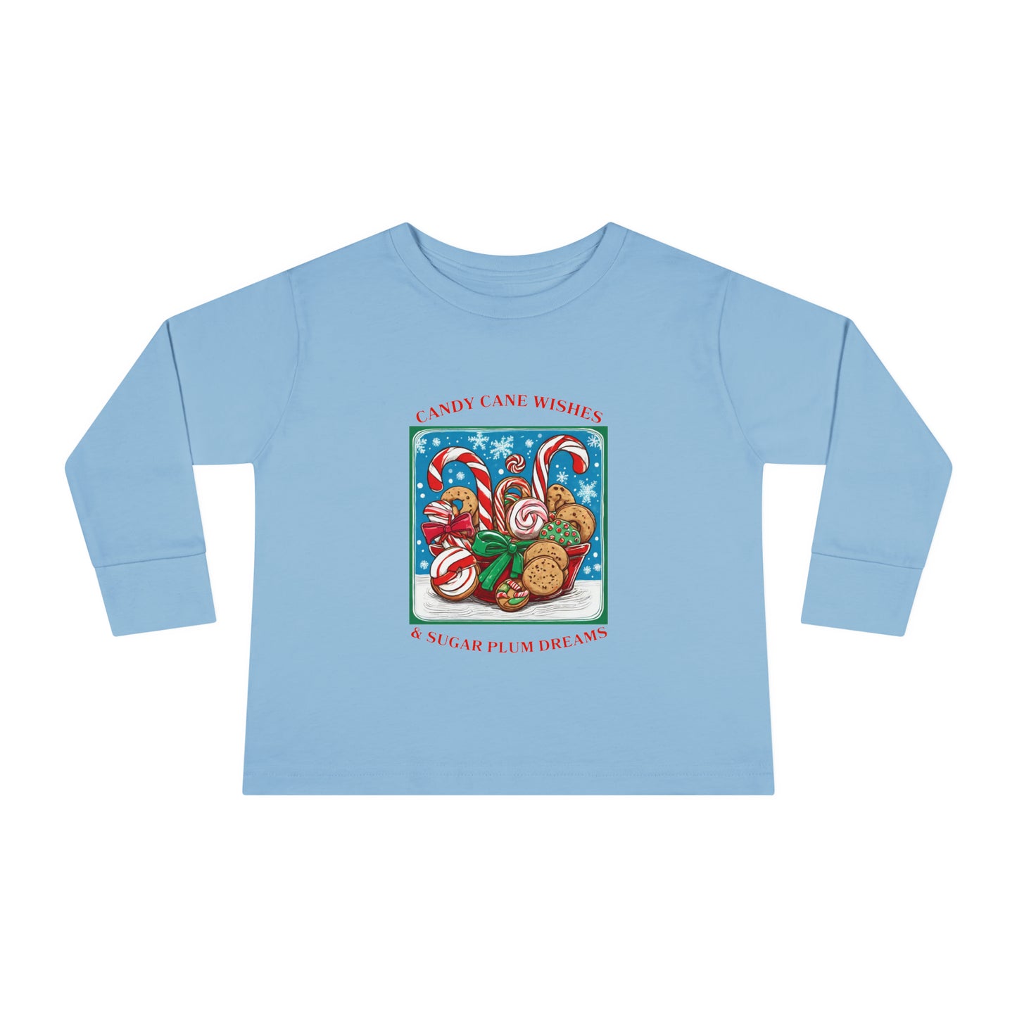 Candy Cane Wishes & Sugarplum Dreams - Toddler Long Sleeve Tee